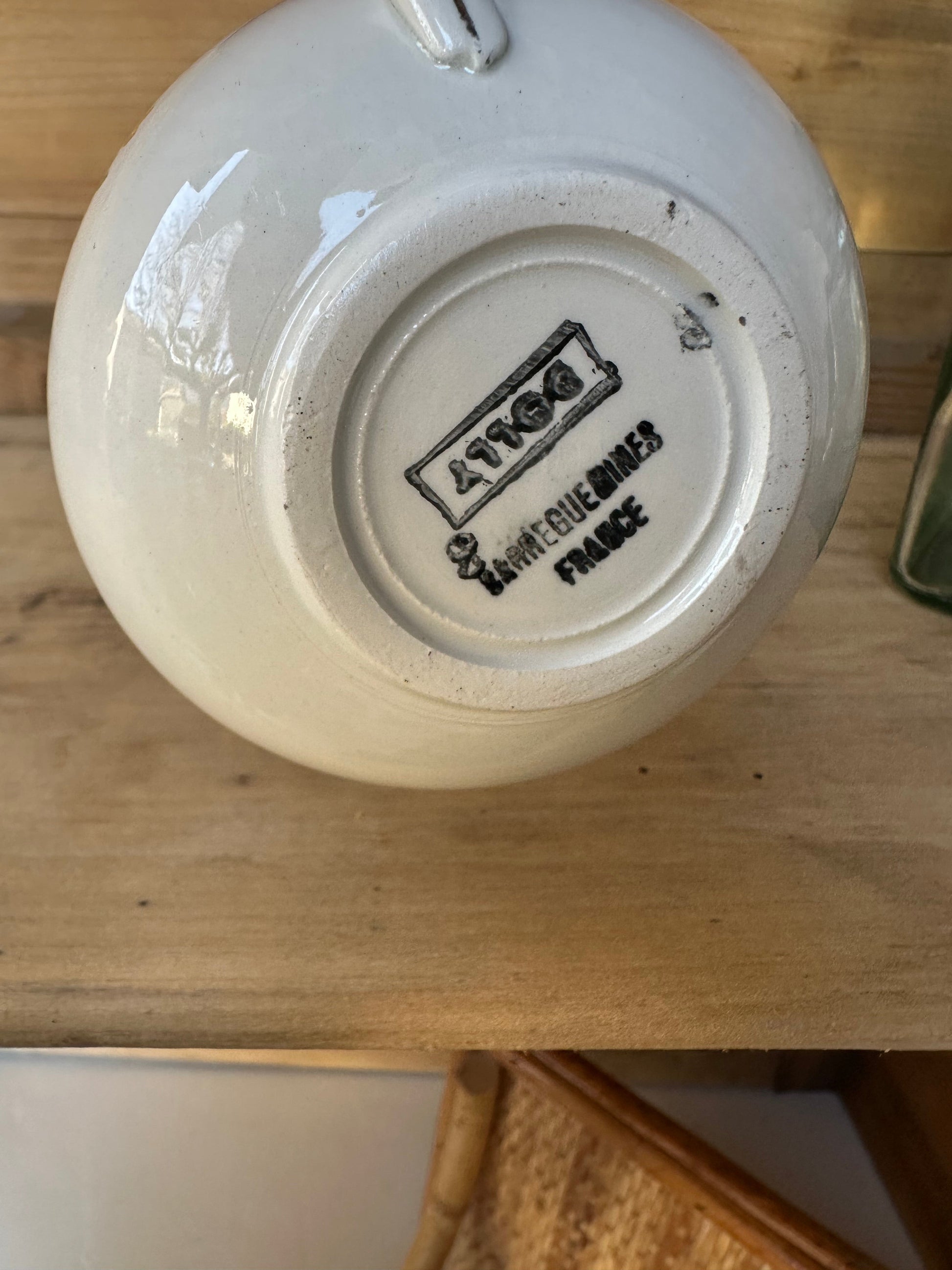 Tasse et soucoupe assortie faïence Sarreguemines De Raymonde à Zoé