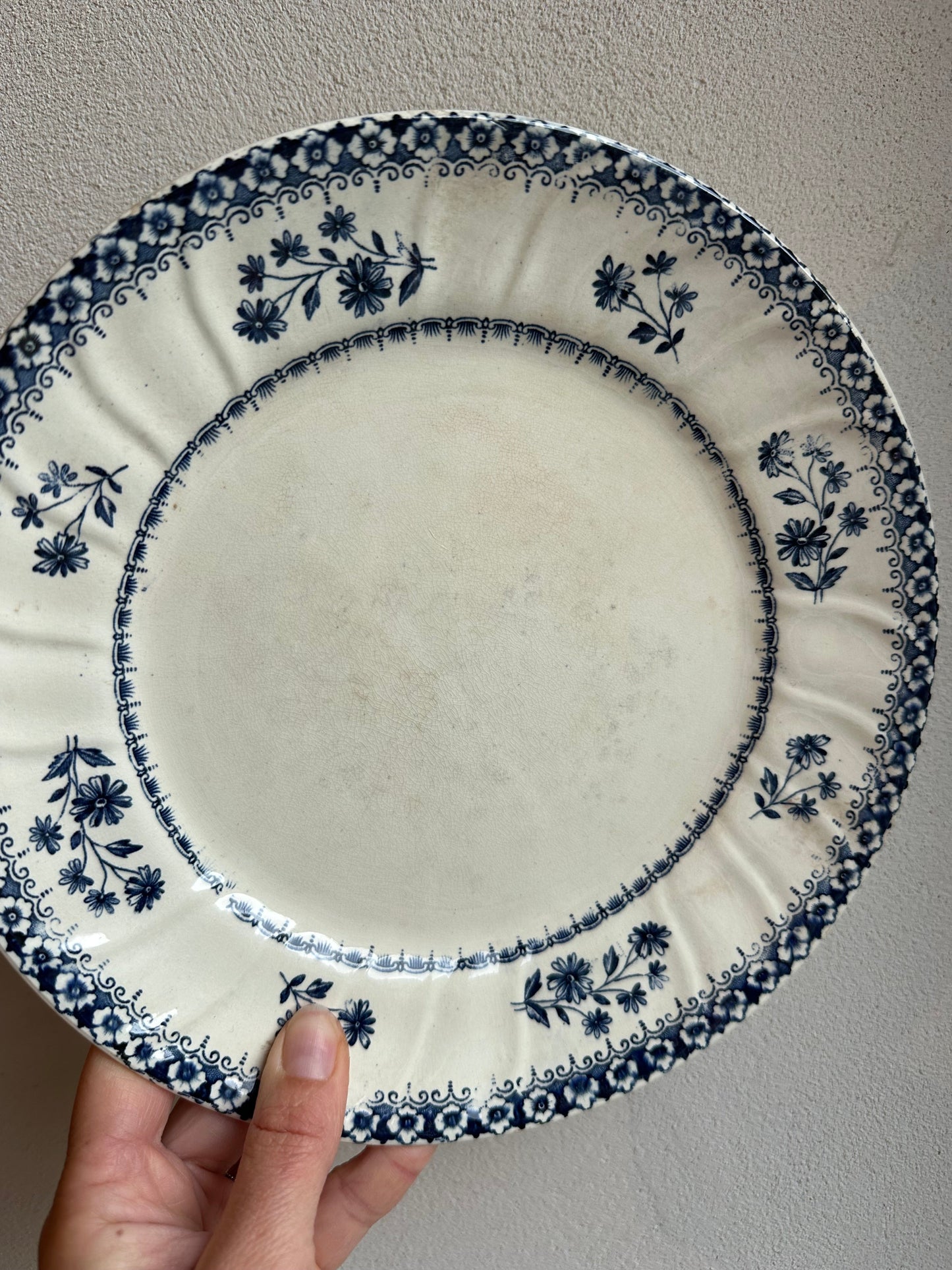 11 Assiettes plate terre de fer De Raymonde à Zoé