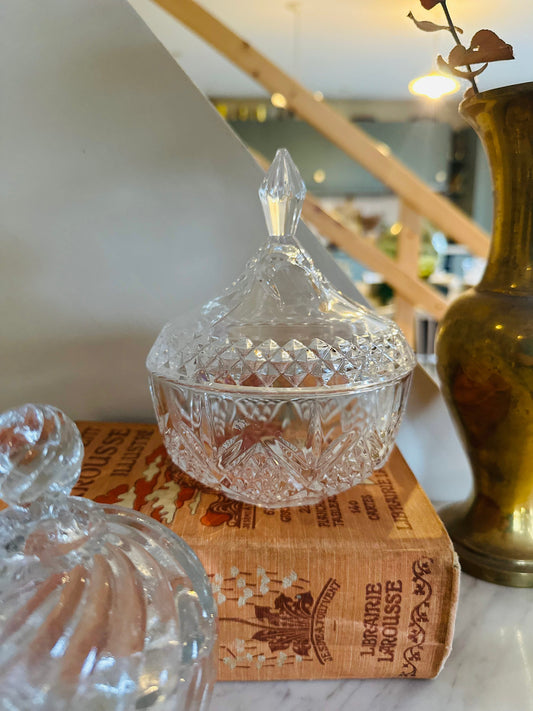 Bonbonnière en cristal vintage De Raymonde à Zoé