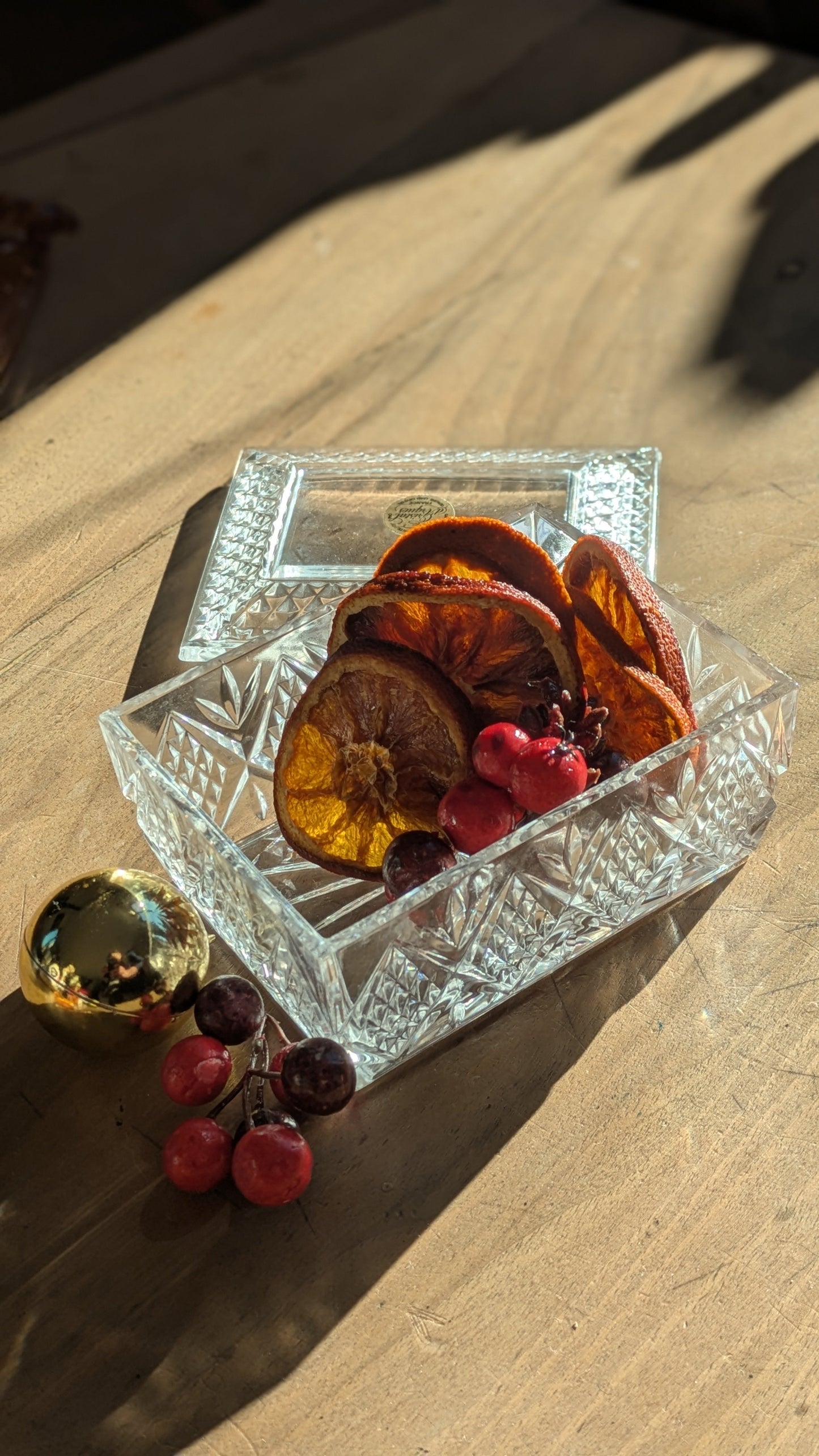 Boite en cristal vintage De Raymonde à Zoé