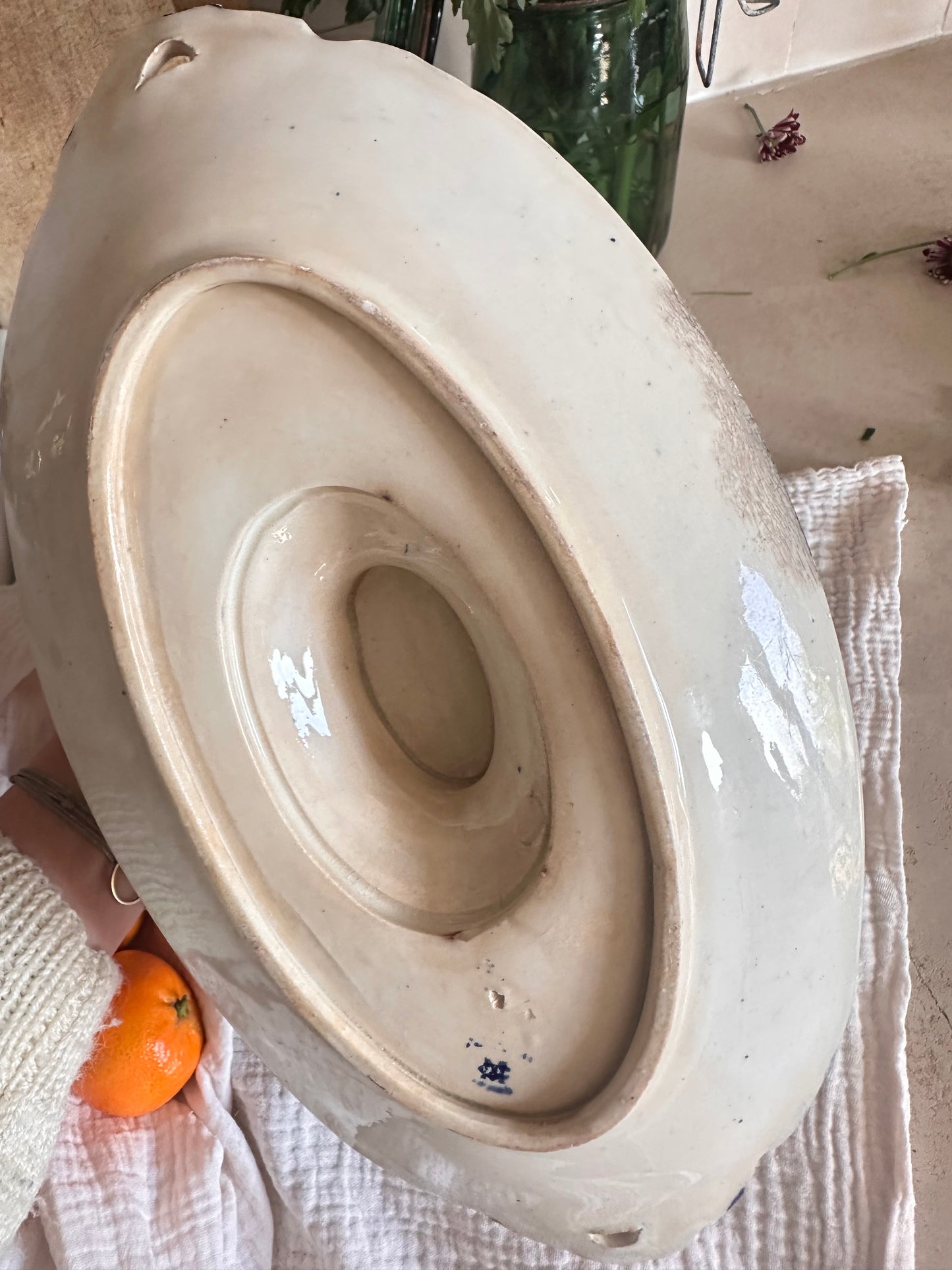 Saucière ancienne 19e siècle Creil & Montereau