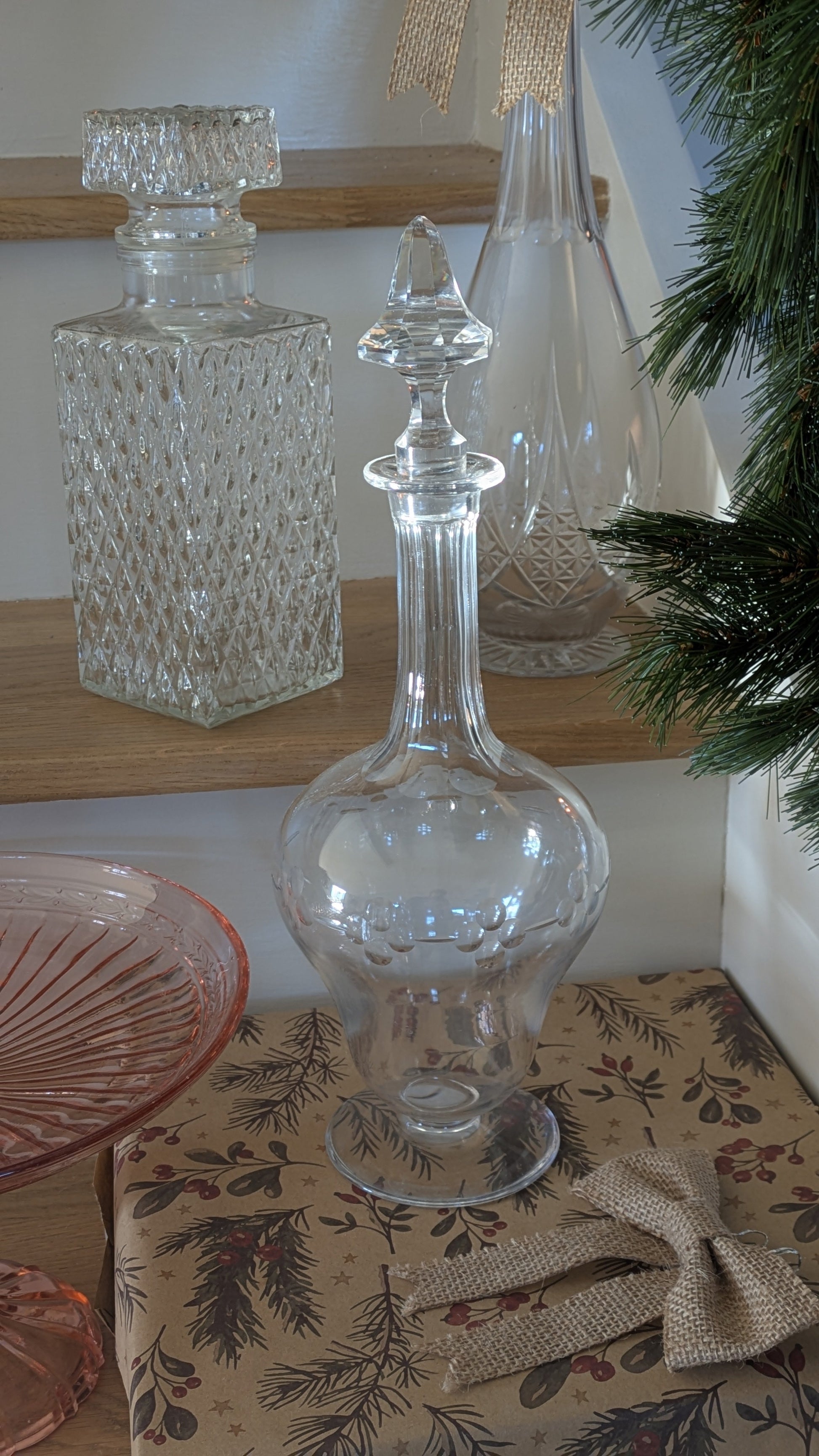 Carafe en cristal ancien De Raymonde à Zoé