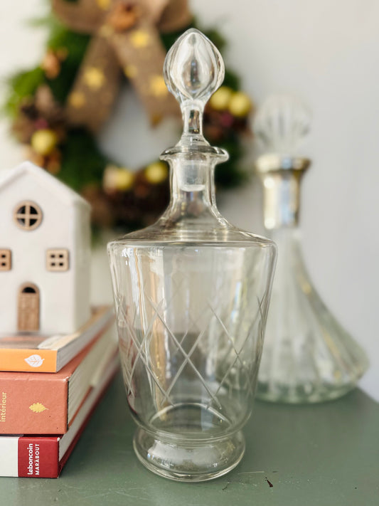 Carafe à décanter en verre ciselé De Raymonde à Zoé