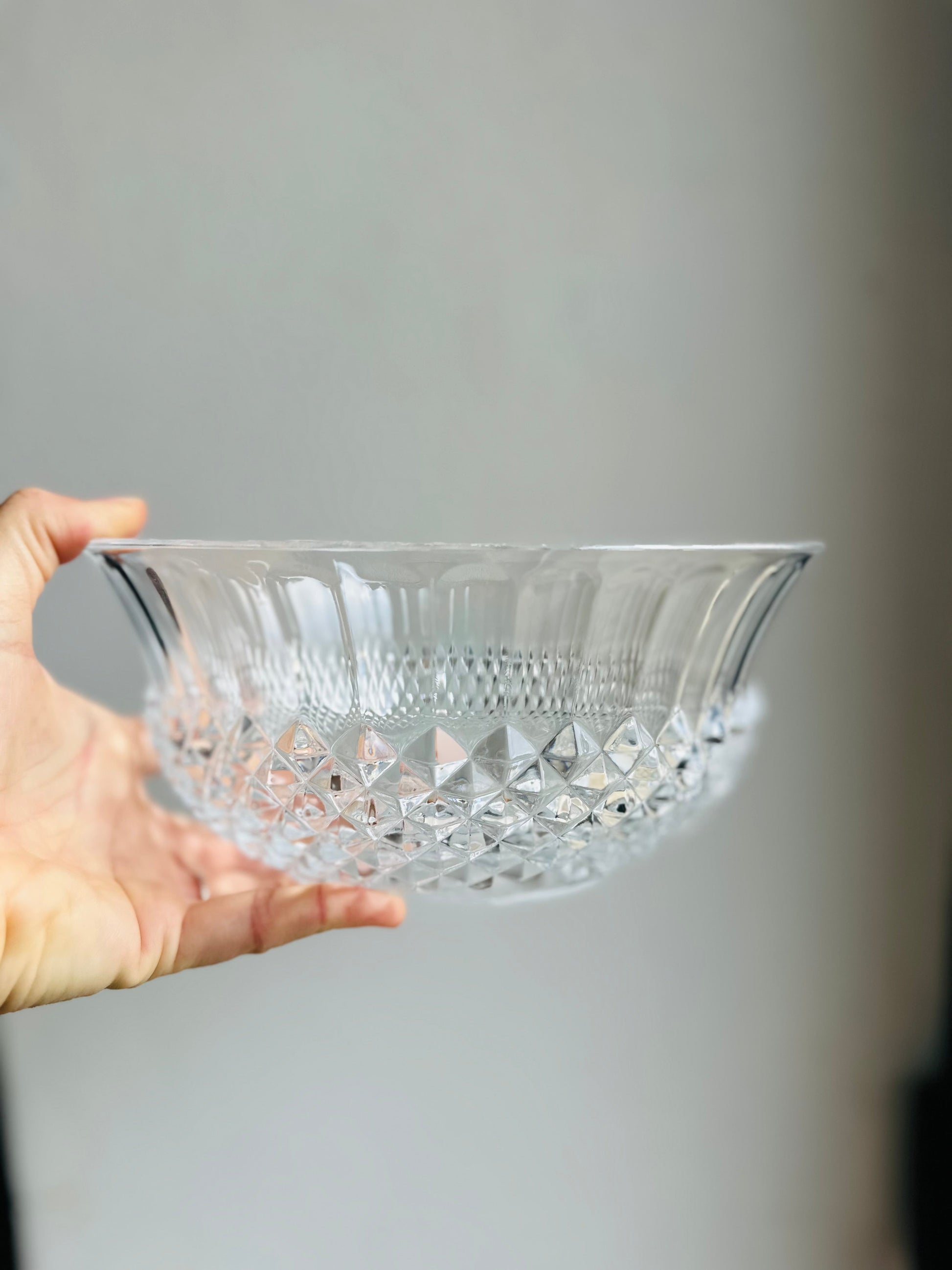 Saladier ou coupe à fruits en cristal De Raymonde à Zoé