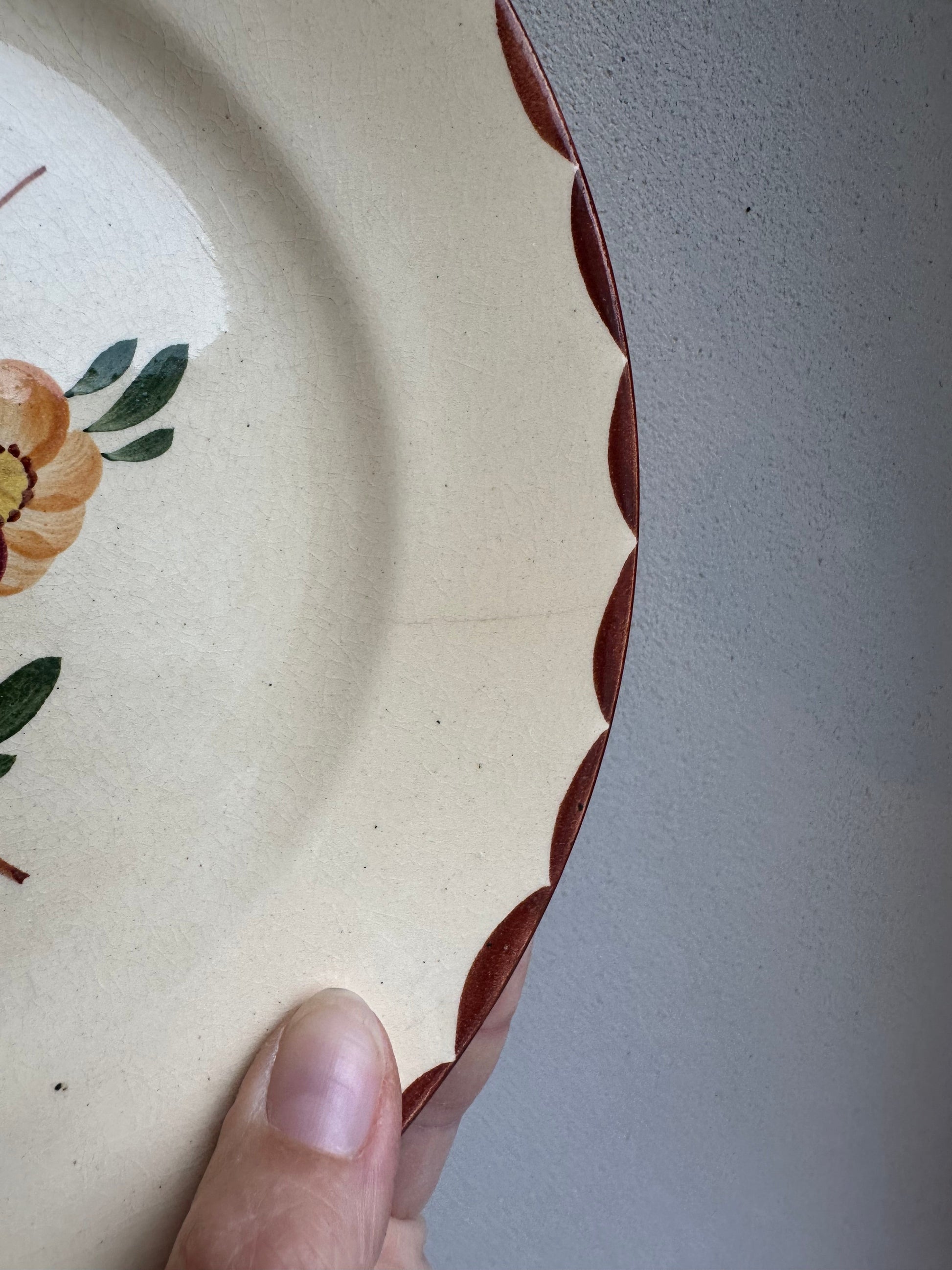 4 assiettes à dessert en faïence de Longchamp De Raymonde à Zoé