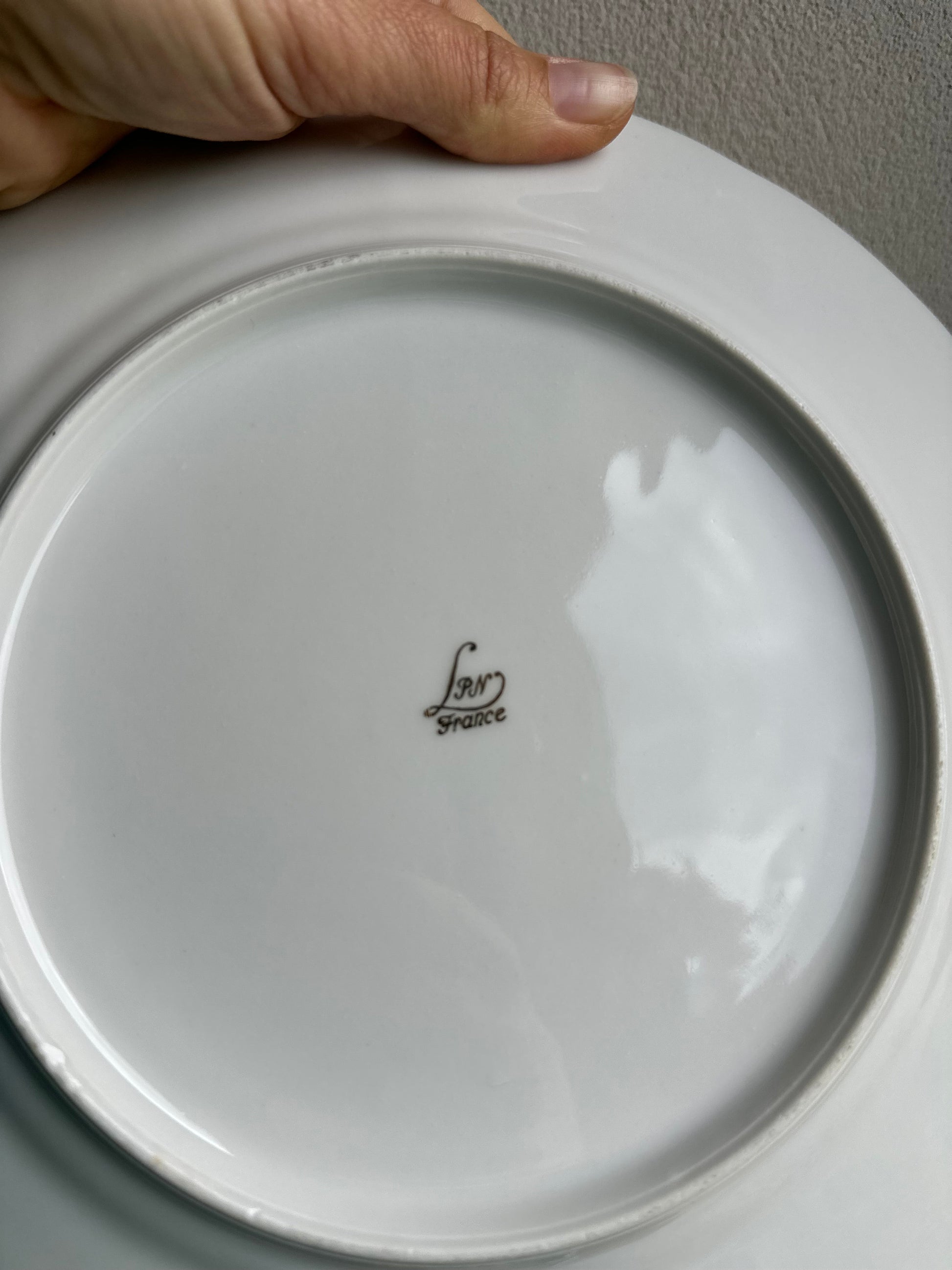 8 assiettes plates en porcelaine De Raymonde à Zoé