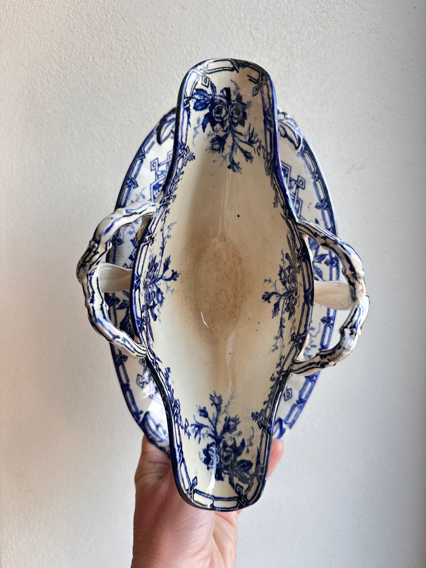 Saucière ancienne 19e siècle Creil & Montereau