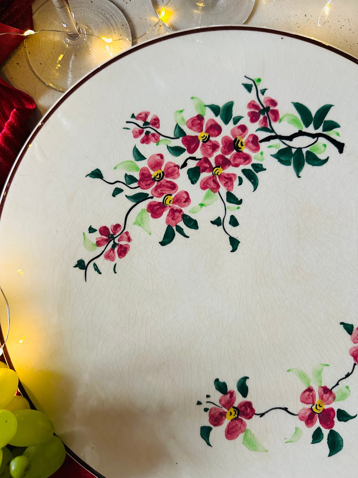 Plat à tarte en faience vintage De Raymonde à Zoé