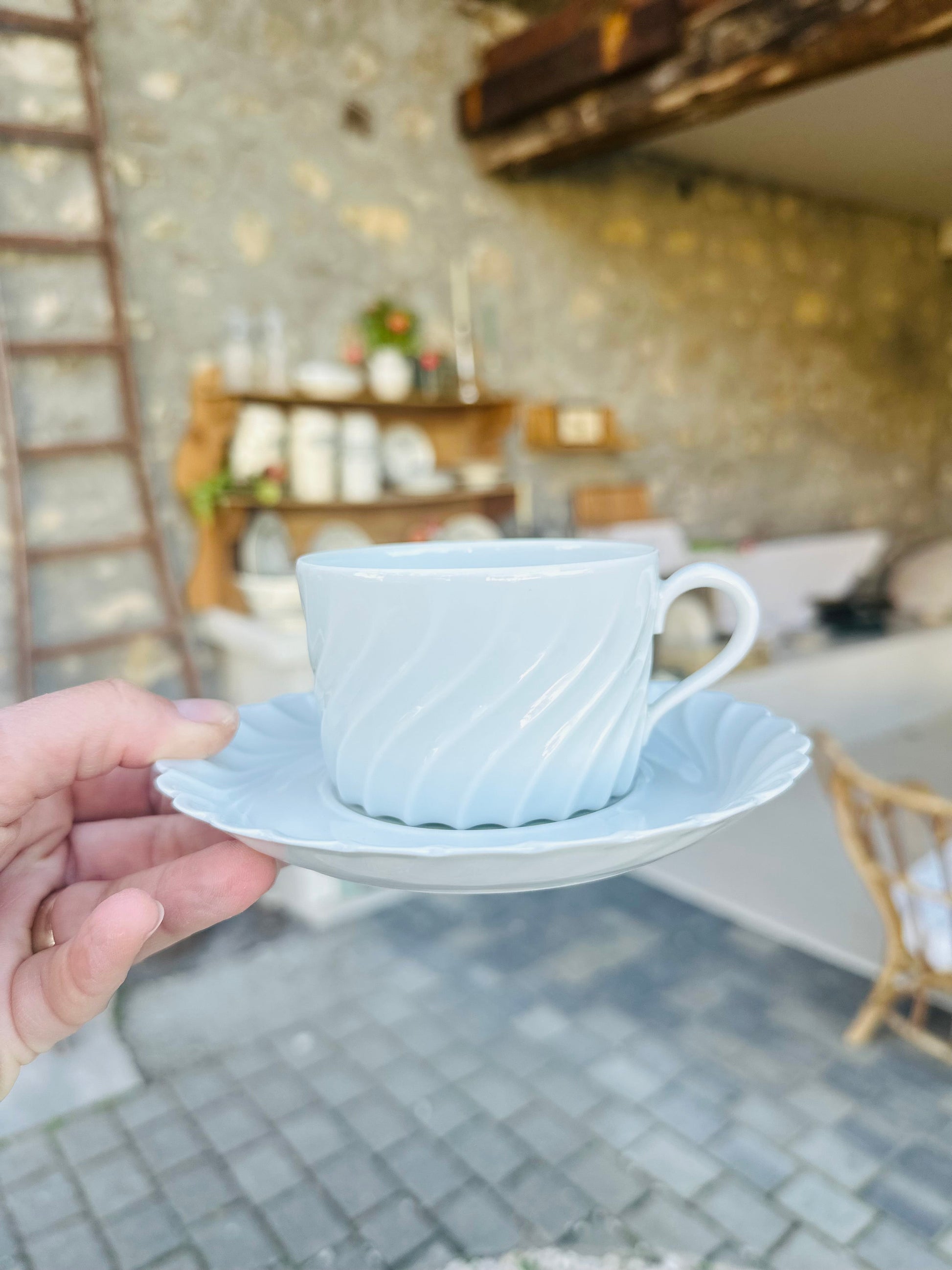 Ensemble de 3 tasses à café ou thé Haviland De Raymonde à Zoé