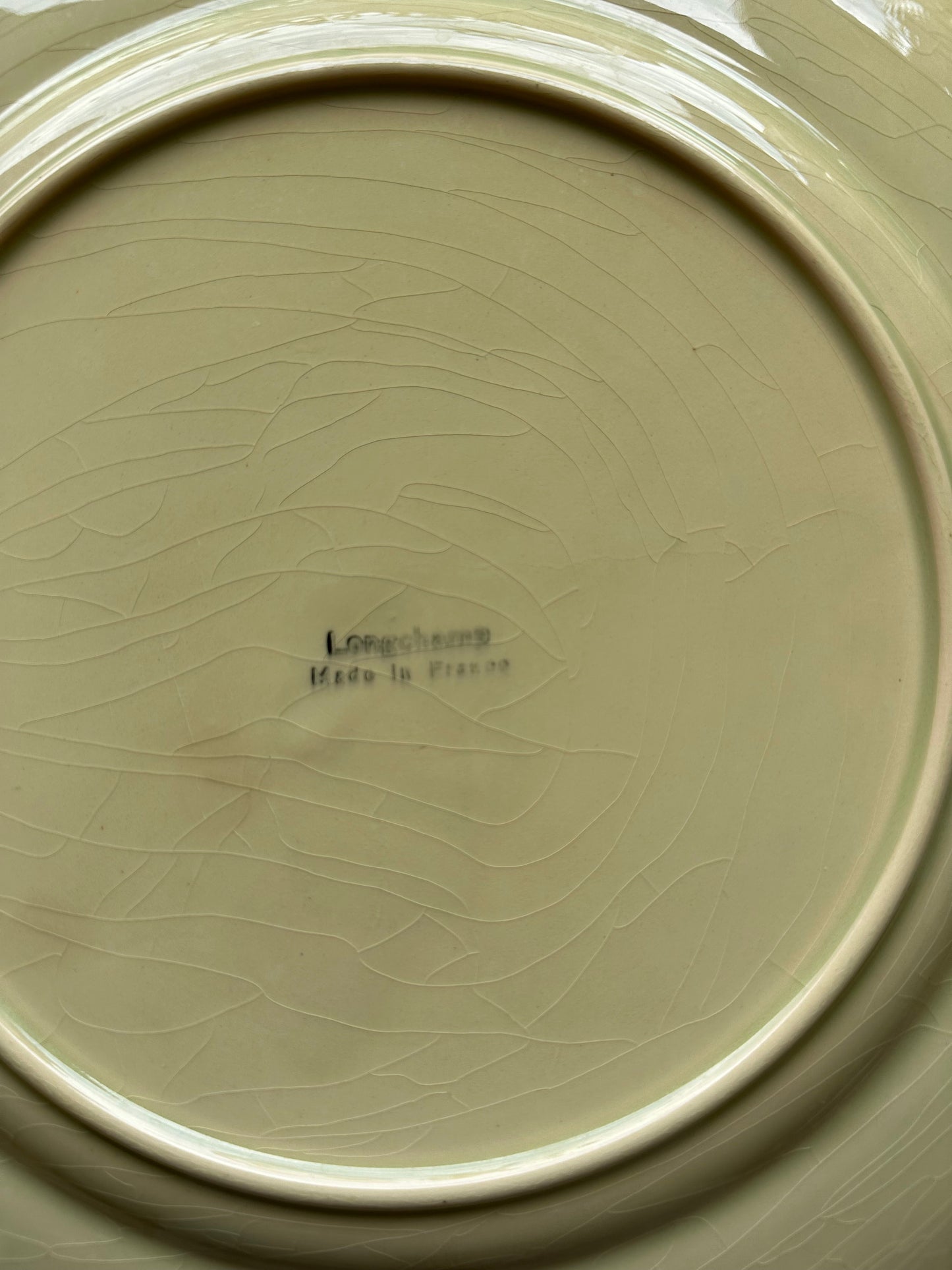 Plat à tarte en faience vintage Longchamp De Raymonde à Zoé