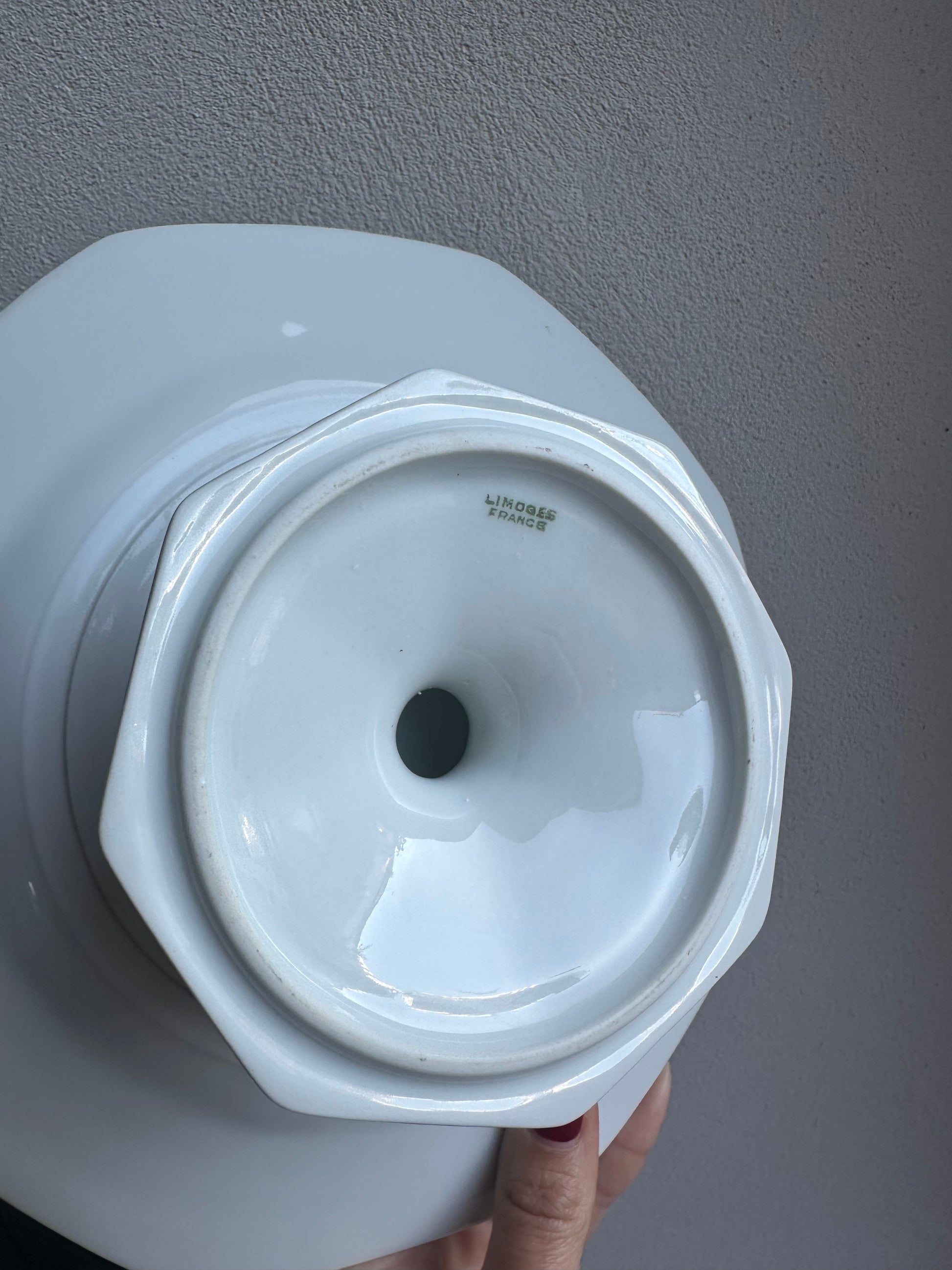 Compotier en porcelaine de Limoges De Raymonde à Zoé