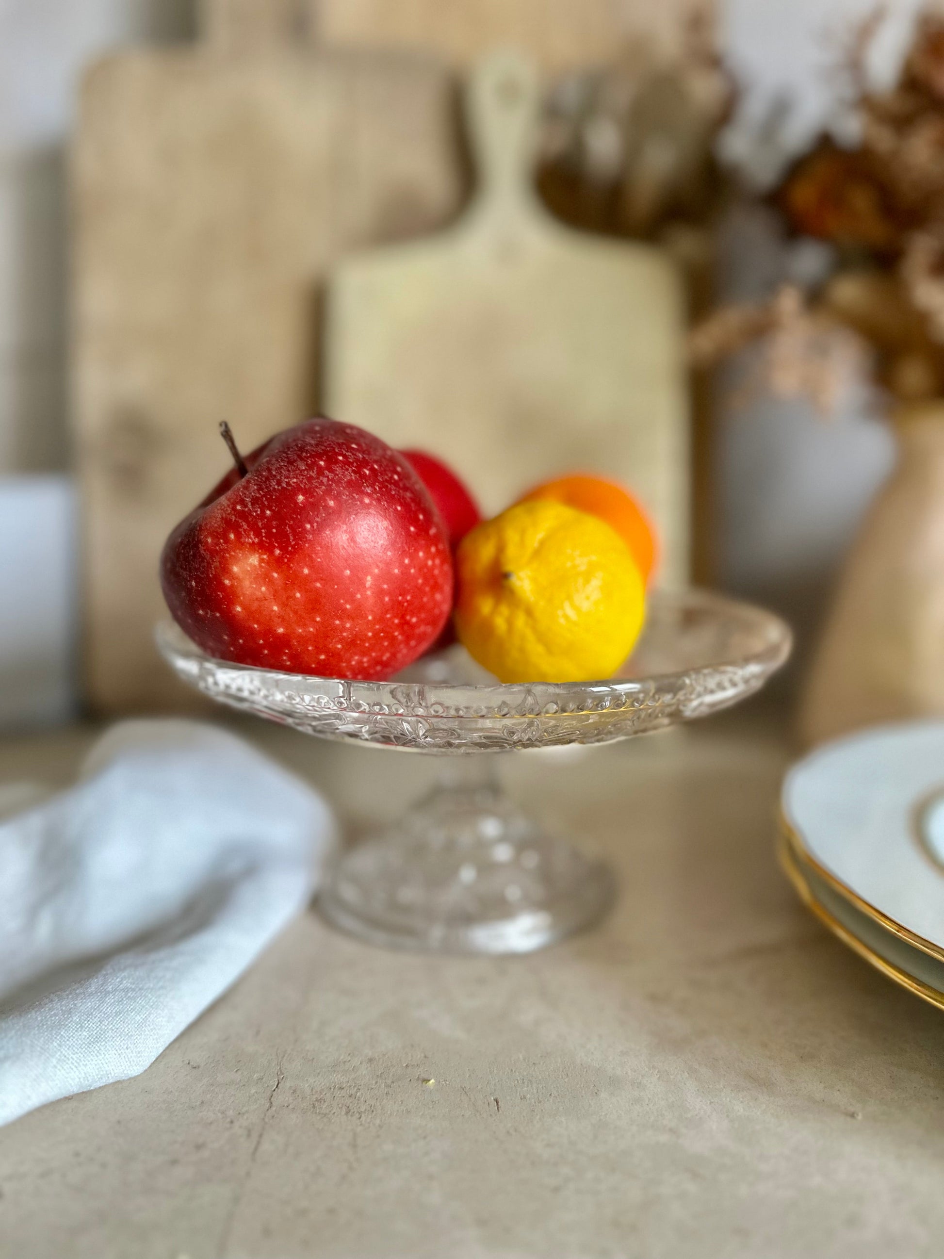 Petit compotier en verre moulé vintage De Raymonde à Zoé