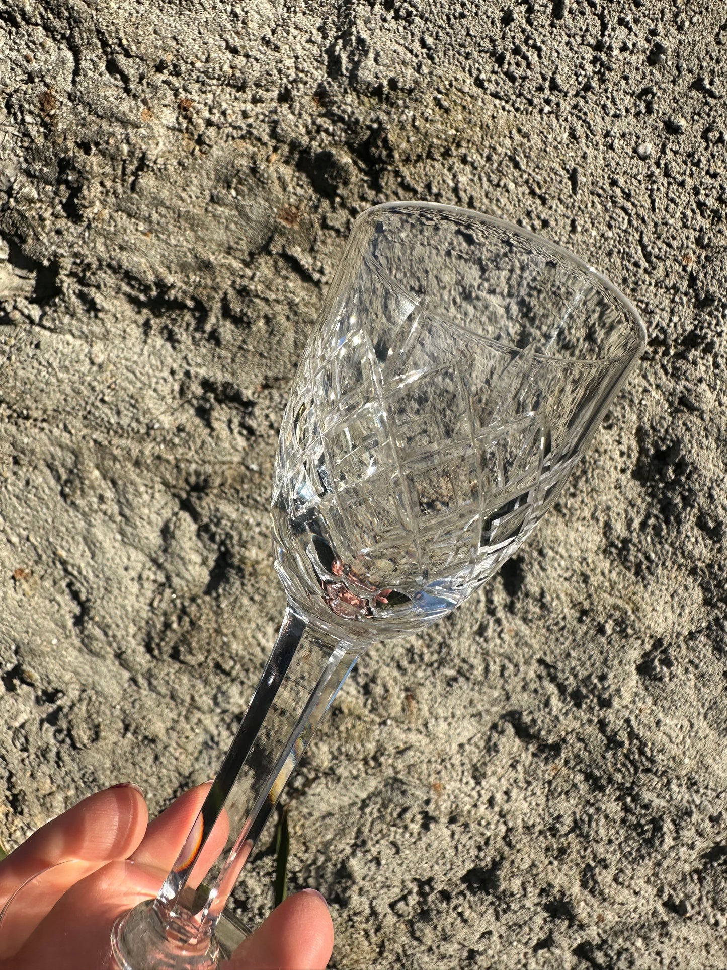 Ensemble de 6 verres à liqueur cristal taillé