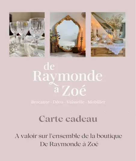 Carte cadeau De Raymonde à Zoé