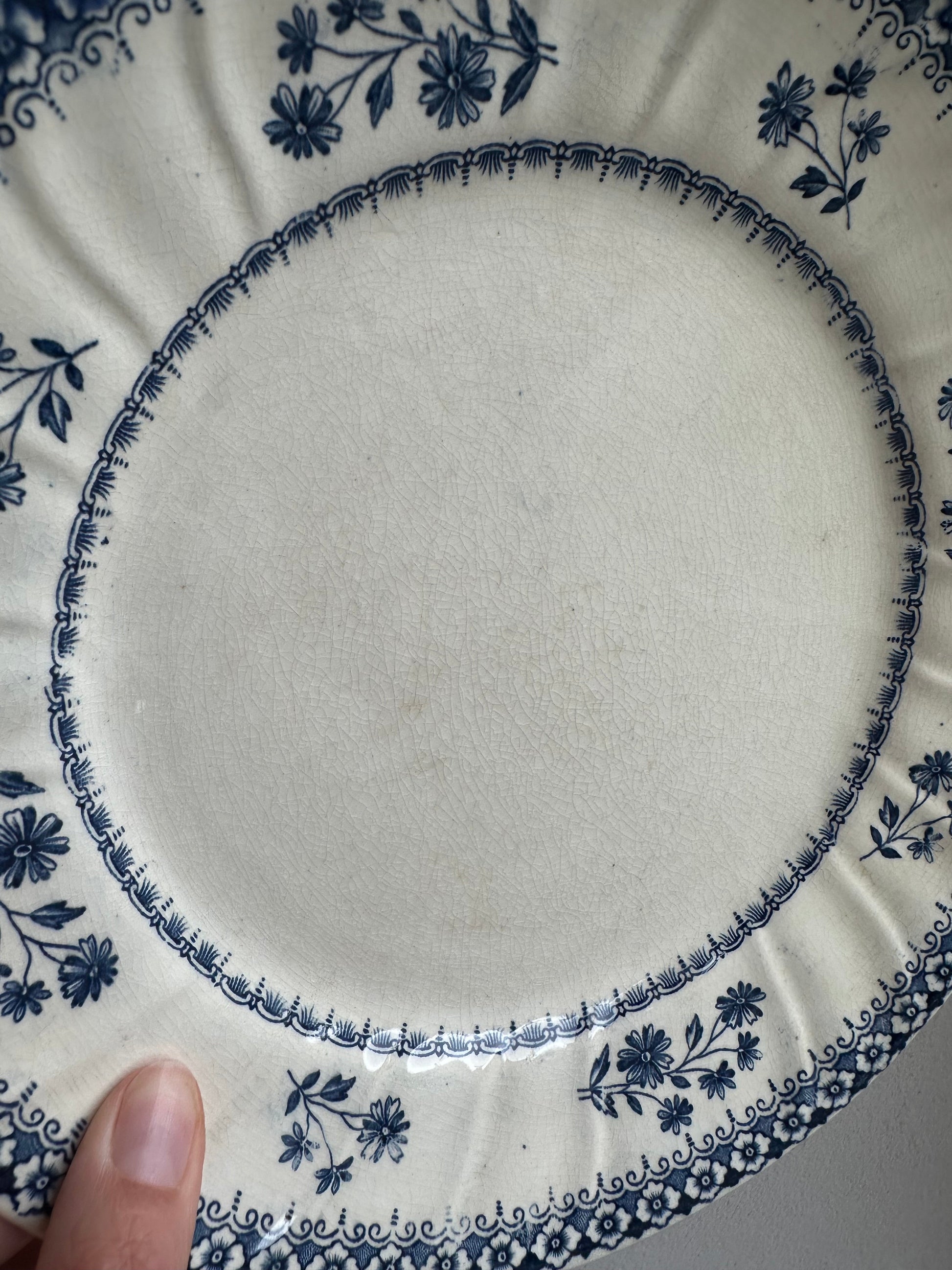 11 Assiettes plate terre de fer De Raymonde à Zoé