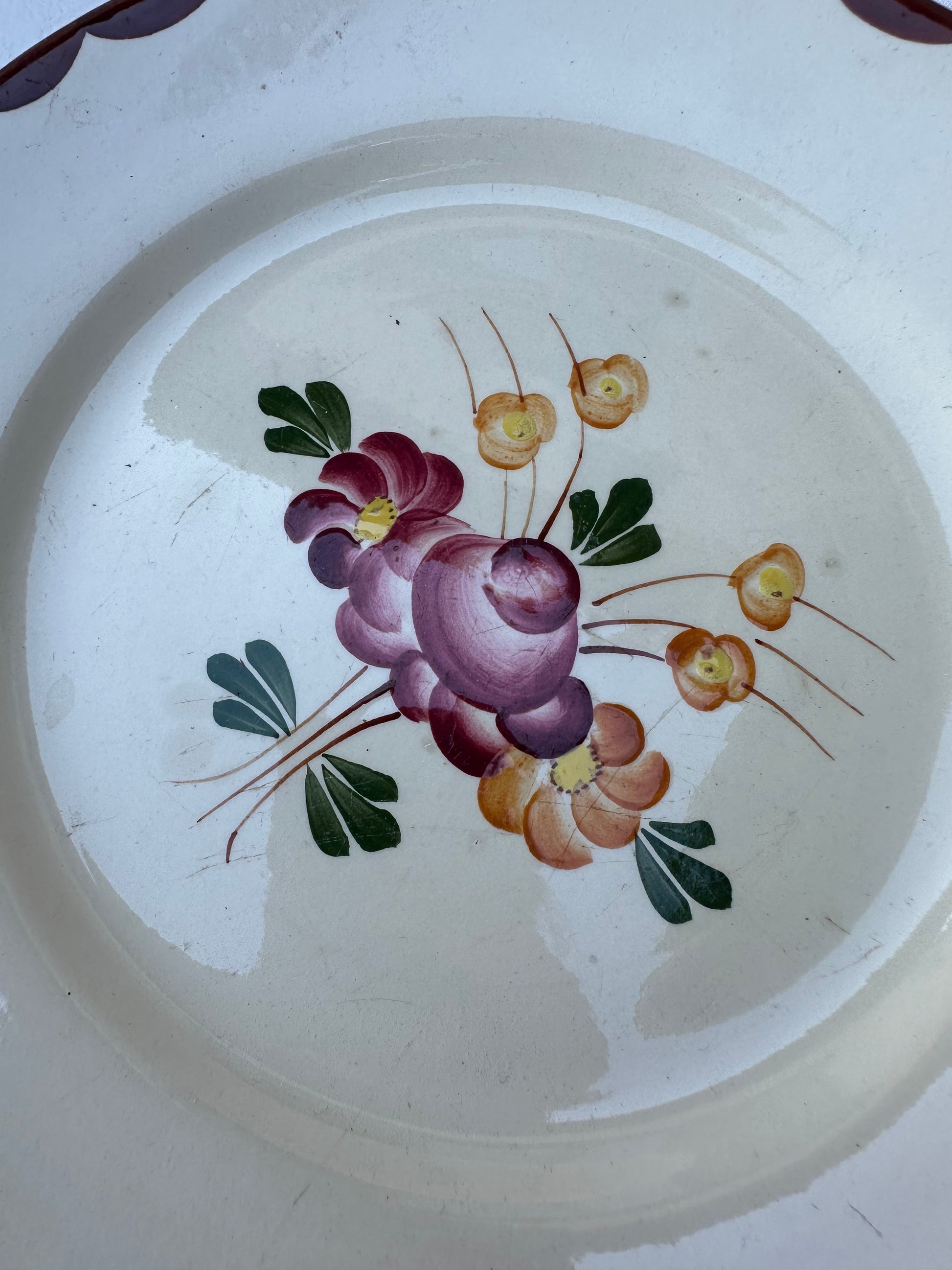 Ensemble de 6 assiettes plates Longchamp De Raymonde à Zoé