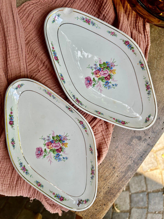 Ensemble de 2 raviers en faïence De Raymonde à Zoé