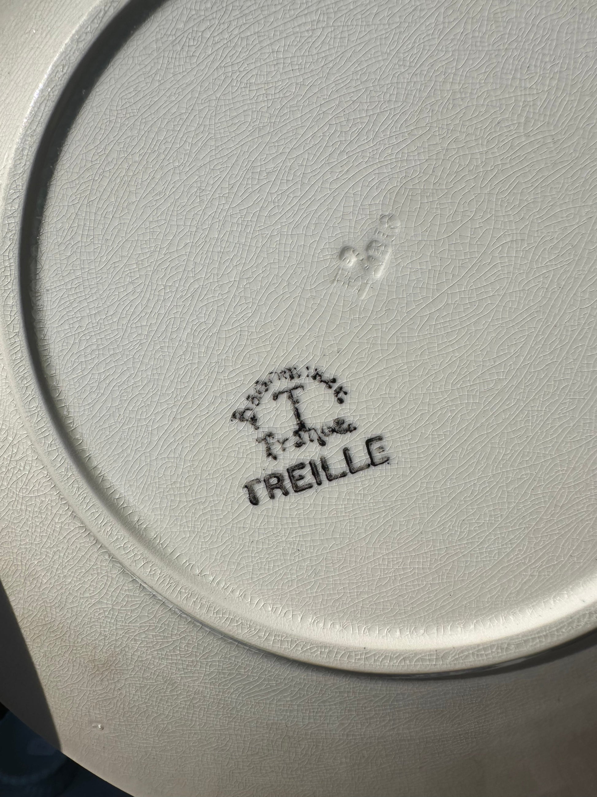 Ensemble de 10 assiettes plates Badonviller De Raymonde à Zoé