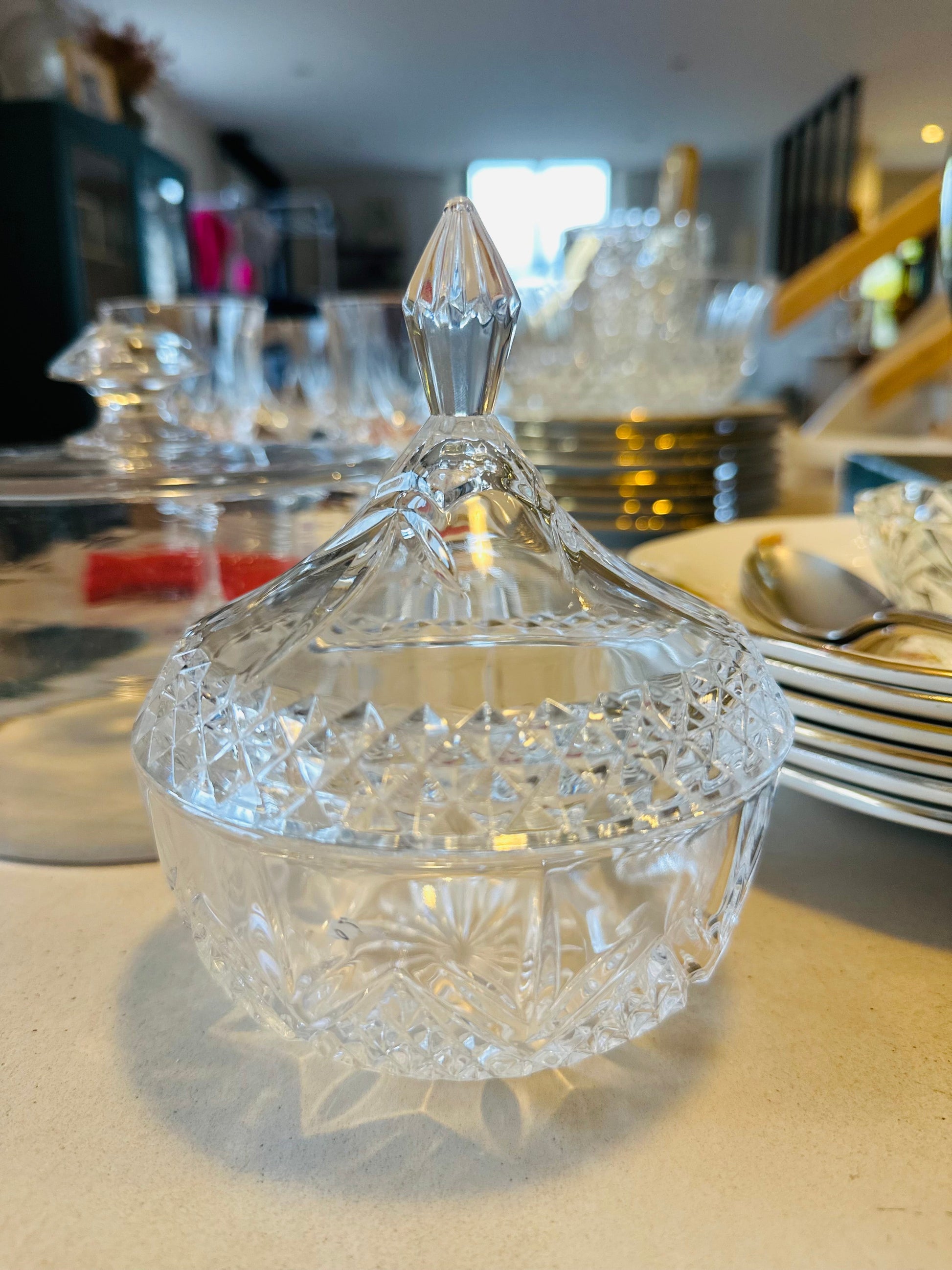 Bonbonnière en cristal vintage De Raymonde à Zoé