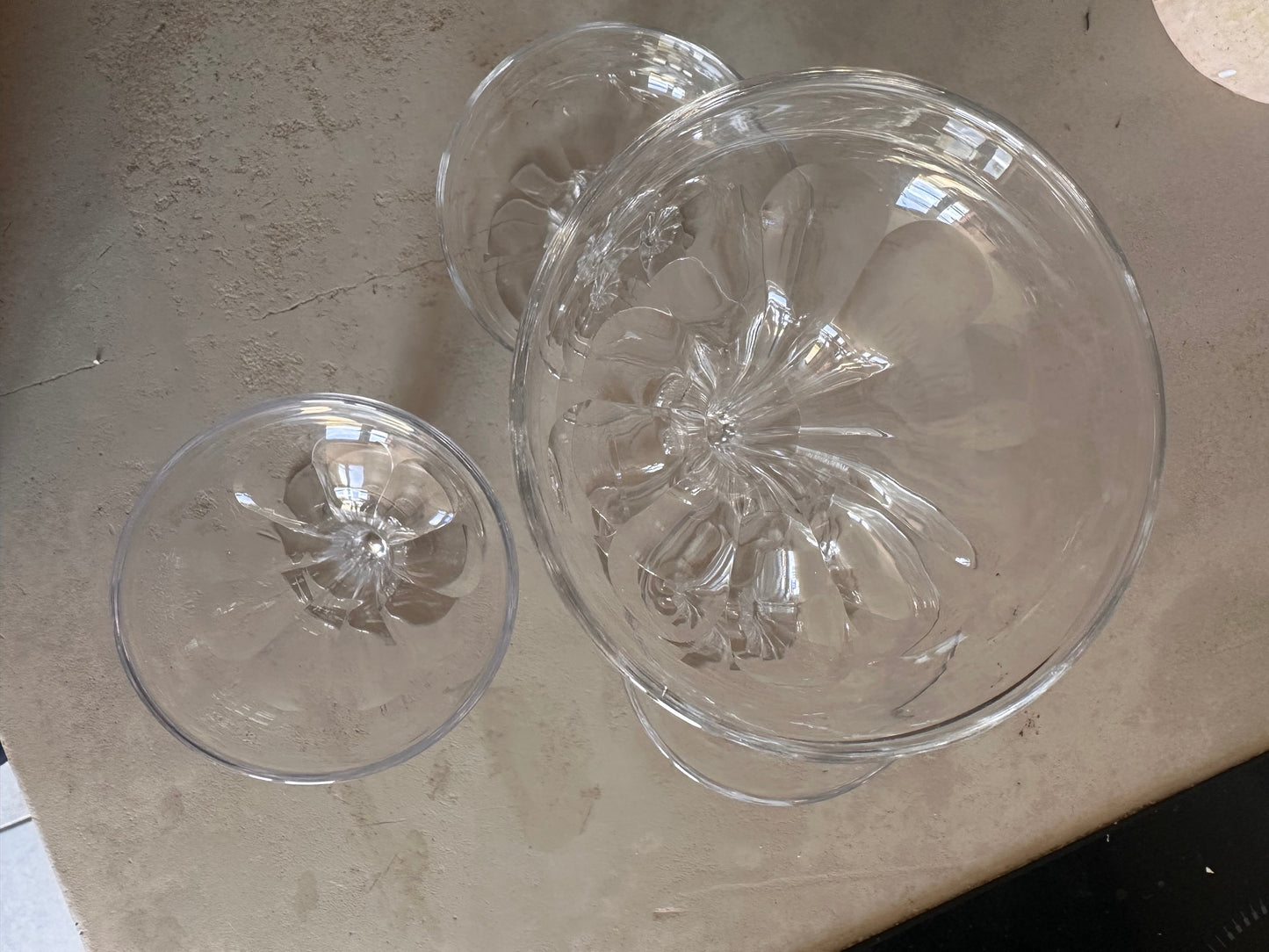 4 coupes à champagne en cristal Baccarat De Raymonde à Zoé