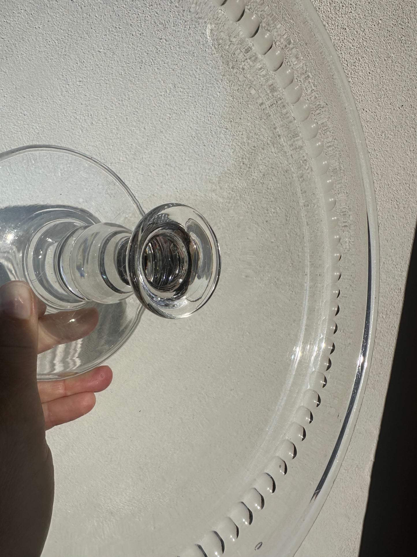 Plat sur pied en cristal De Raymonde à Zoé