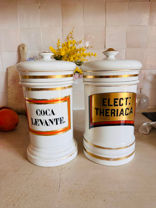 Pots à pharmacie en porcelaine De Raymonde à Zoé