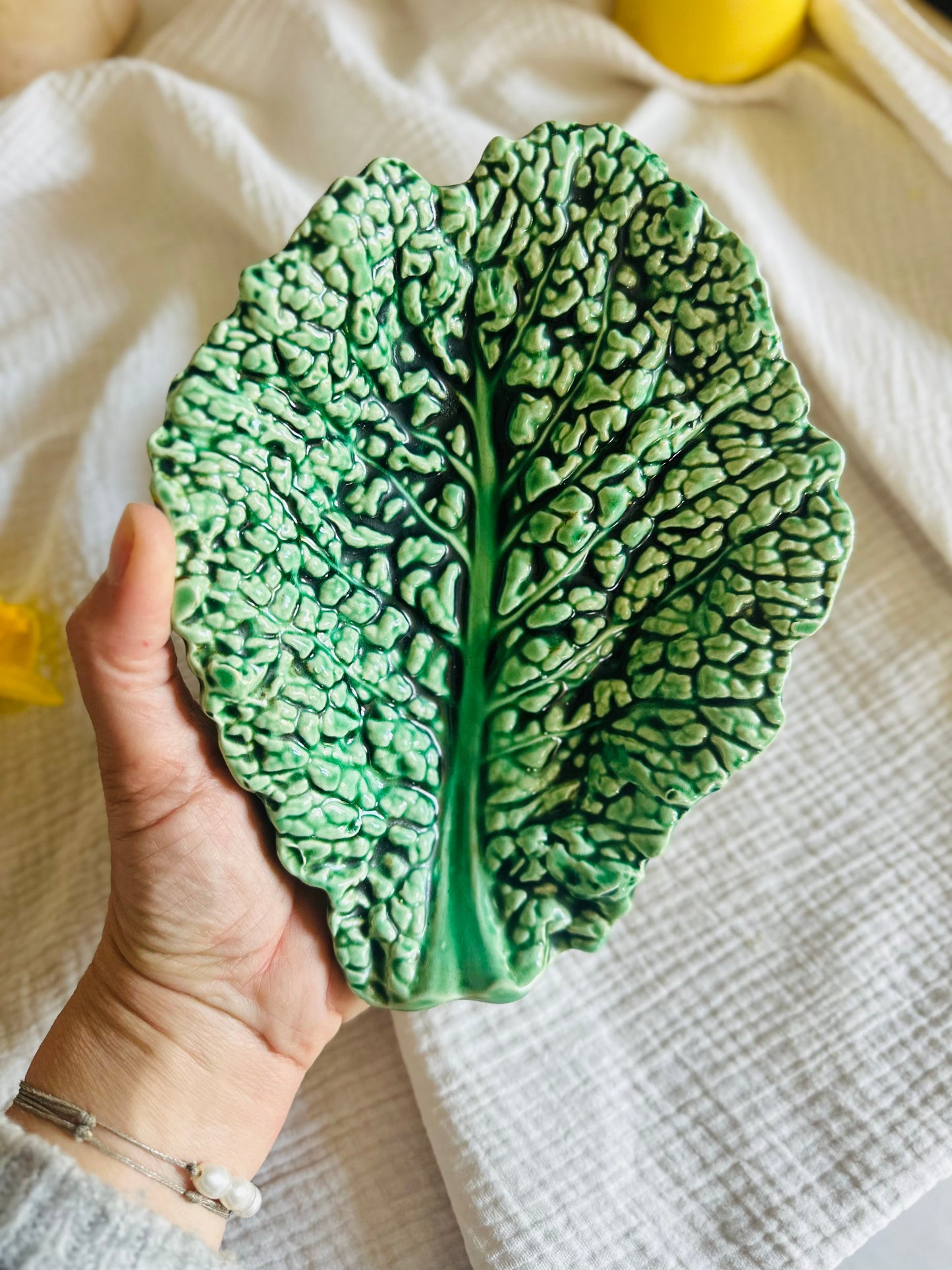 1 ravier en barbotine Sarreguemines De Raymonde à Zoé