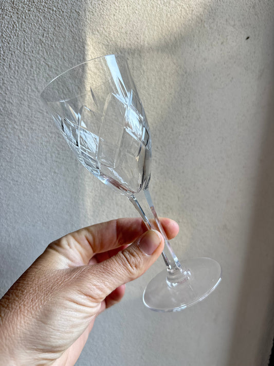 Ensemble de 6 verres à vin en cristal de Lorraine De Raymonde à Zoé