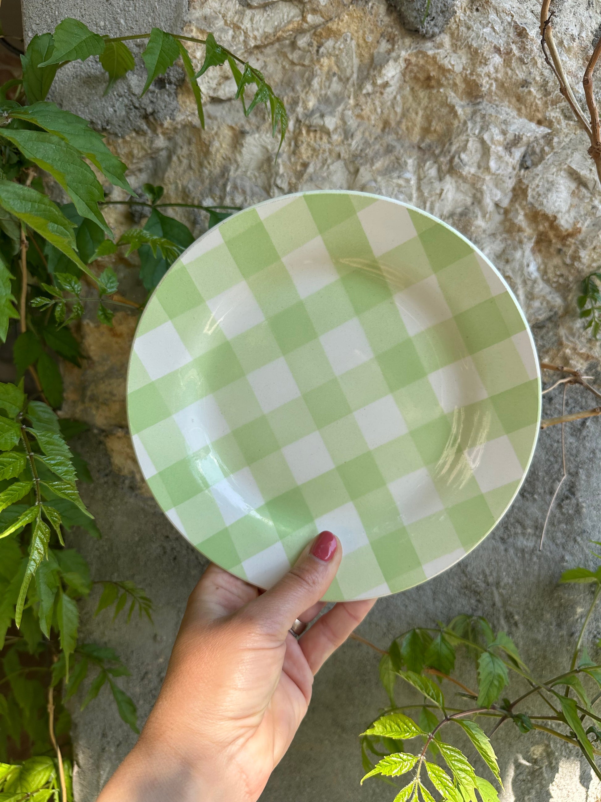 Assiette à carreaux Digoin Sarreguemines De Raymonde à Zoé