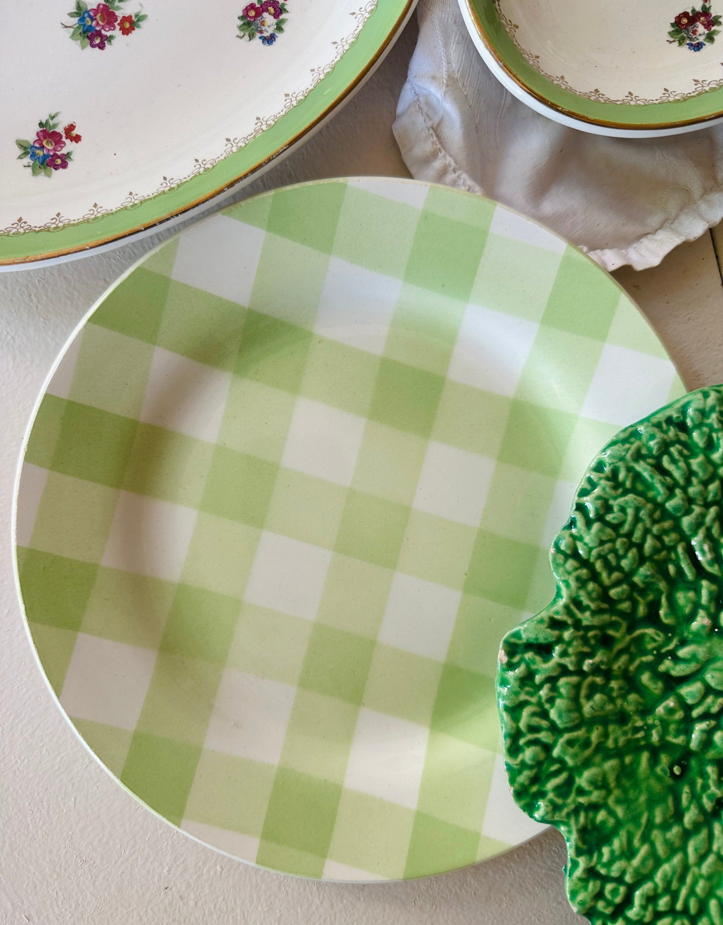 Assiette à carreaux Digoin Sarreguemines De Raymonde à Zoé
