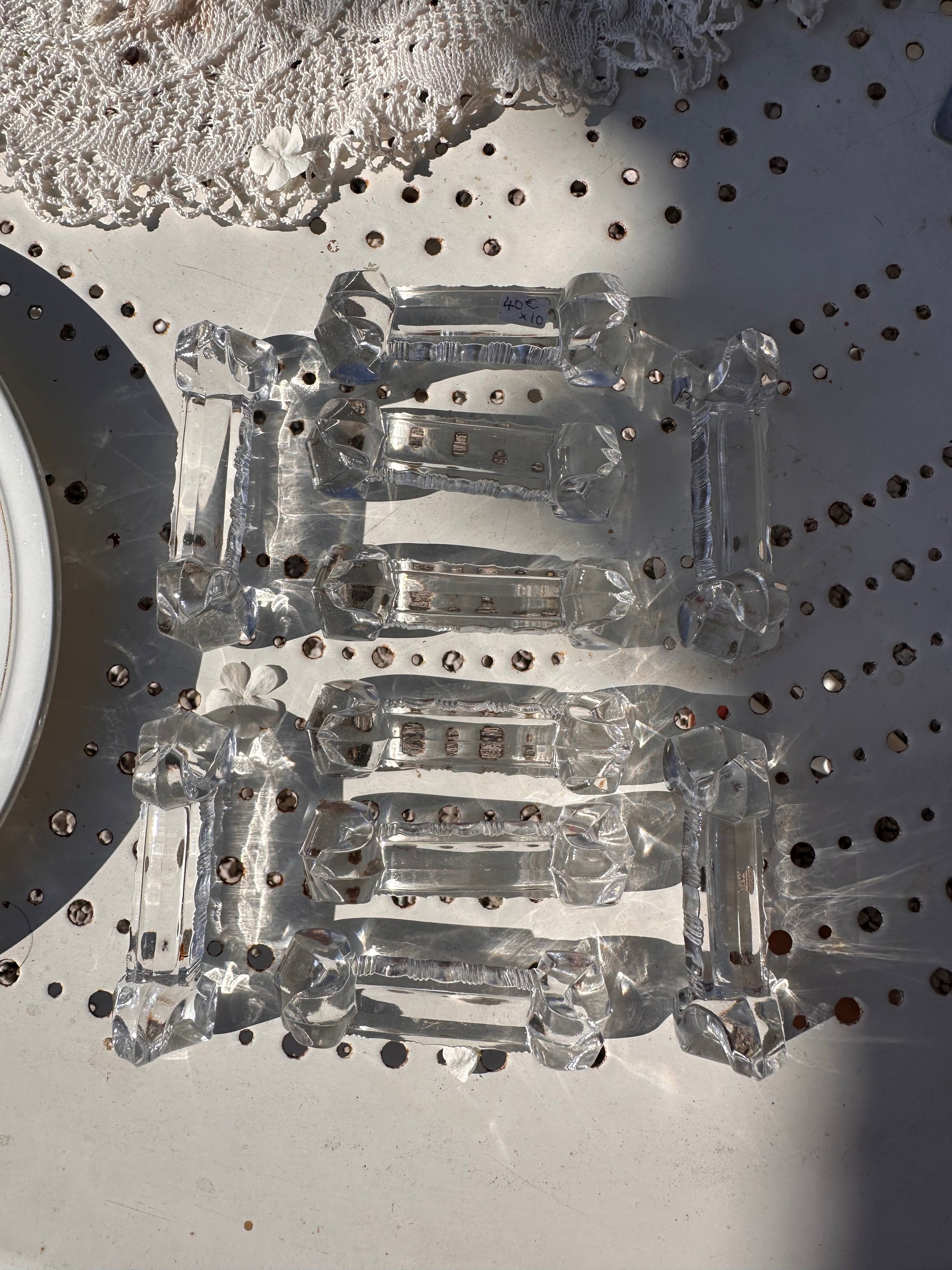 Ensemble de 10 porte couteaux ancien De Raymonde à Zoé