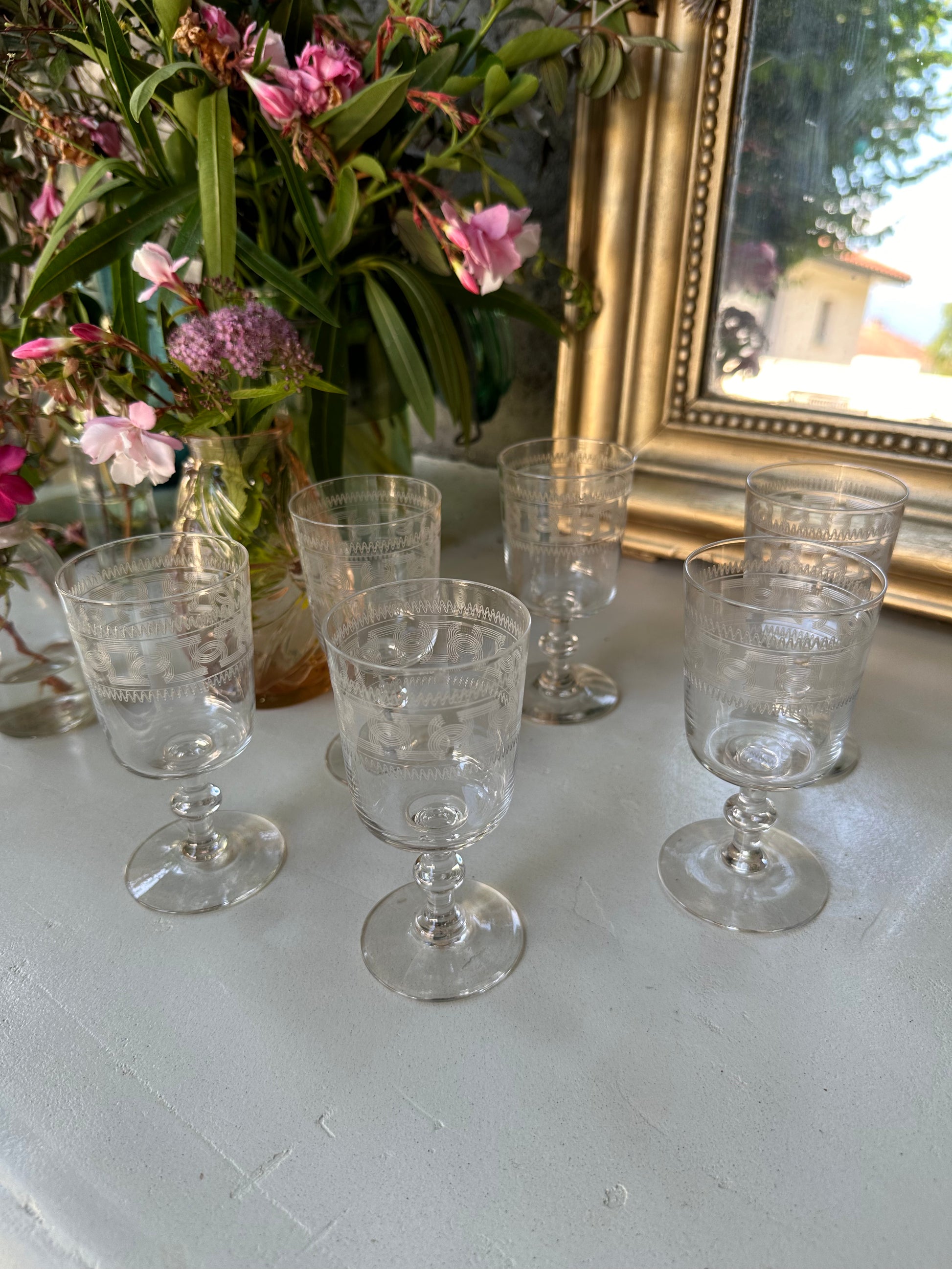 6 verres à vin en cristal De Raymonde à Zoé