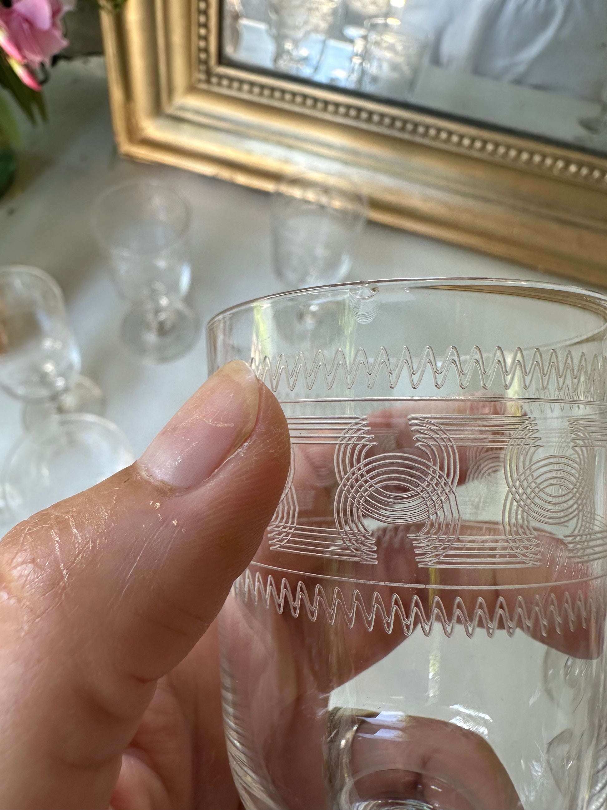 6 verres à vin en cristal De Raymonde à Zoé