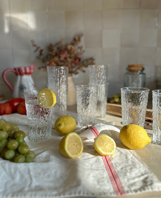 Ensemble de 8 verres à orangeade De Raymonde à Zoé