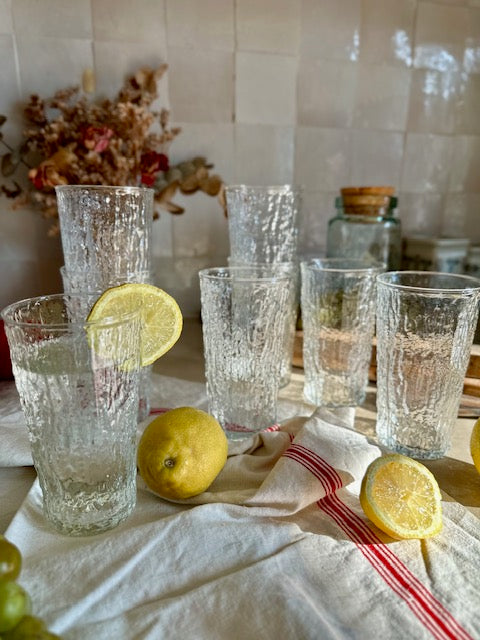 Ensemble de 8 verres à orangeade De Raymonde à Zoé