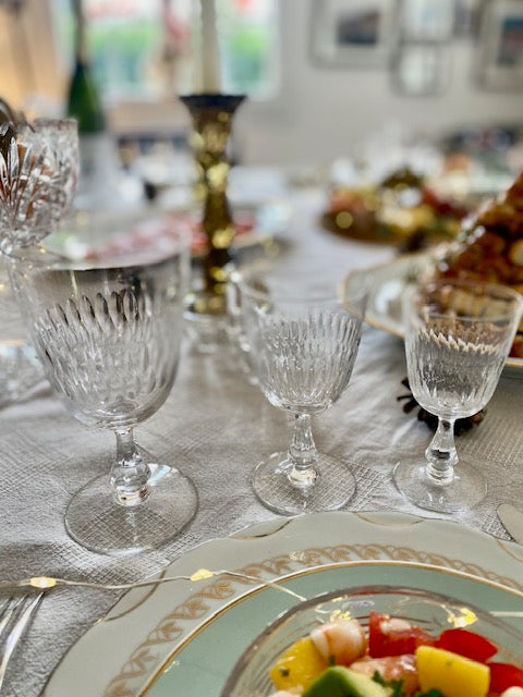 Ensemble de 8 verres à vin en cristal De Raymonde à Zoé