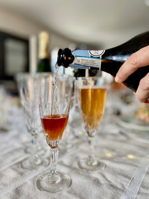 6 flûtes à champagne en verre De Raymonde à Zoé