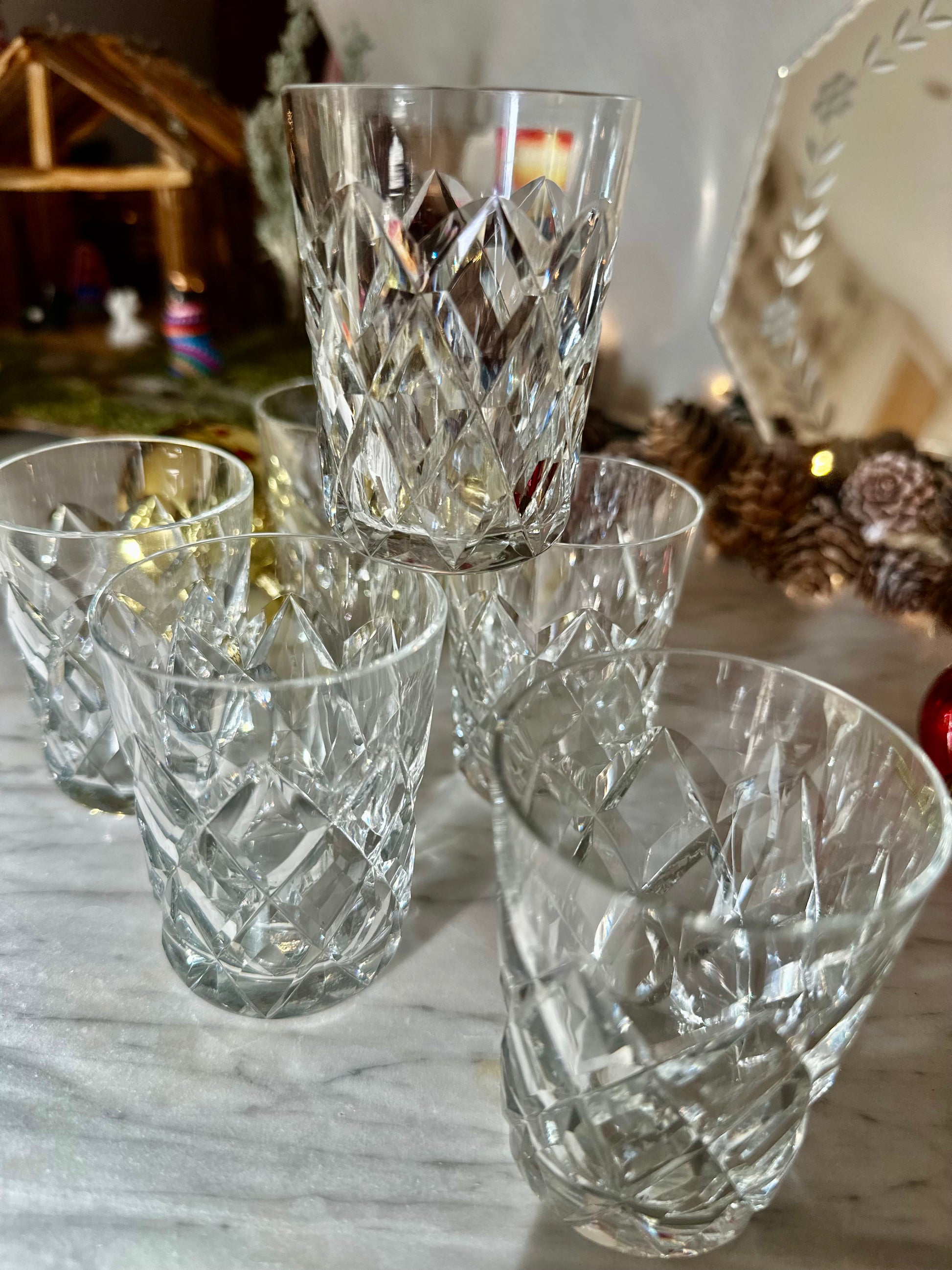 Ensemble de 6 verres à liqueur en cristal De Raymonde à Zoé