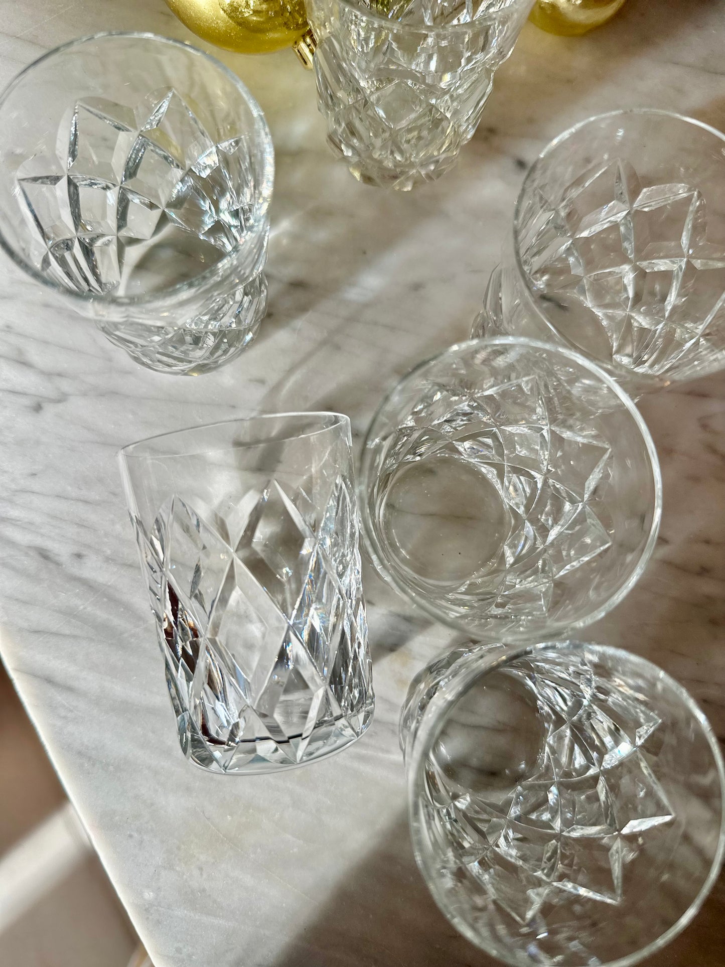 Ensemble de 6 verres à liqueur en cristal De Raymonde à Zoé