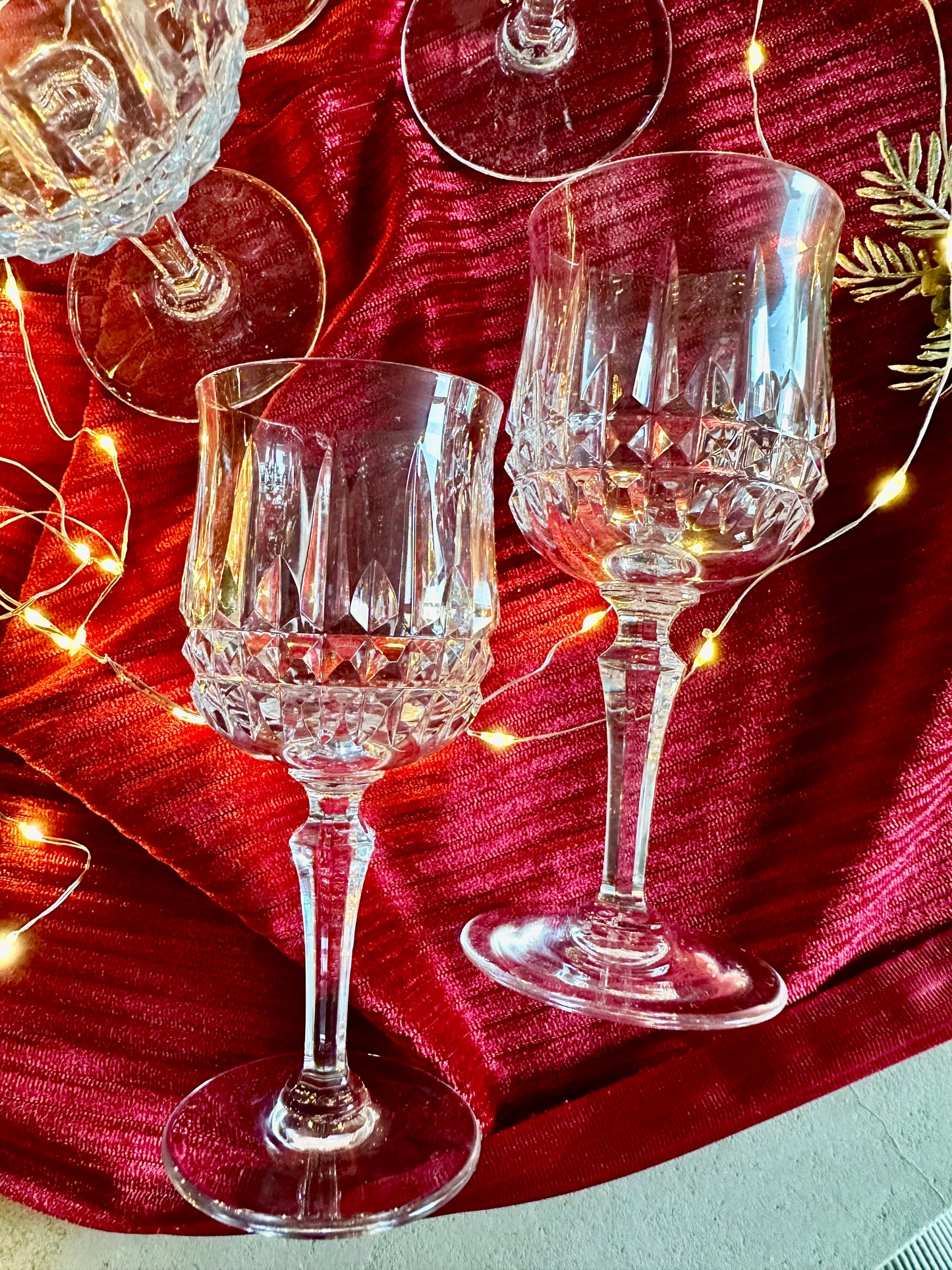 Ensemble de 6 verres à vin/eau en cristal De Raymonde à Zoé