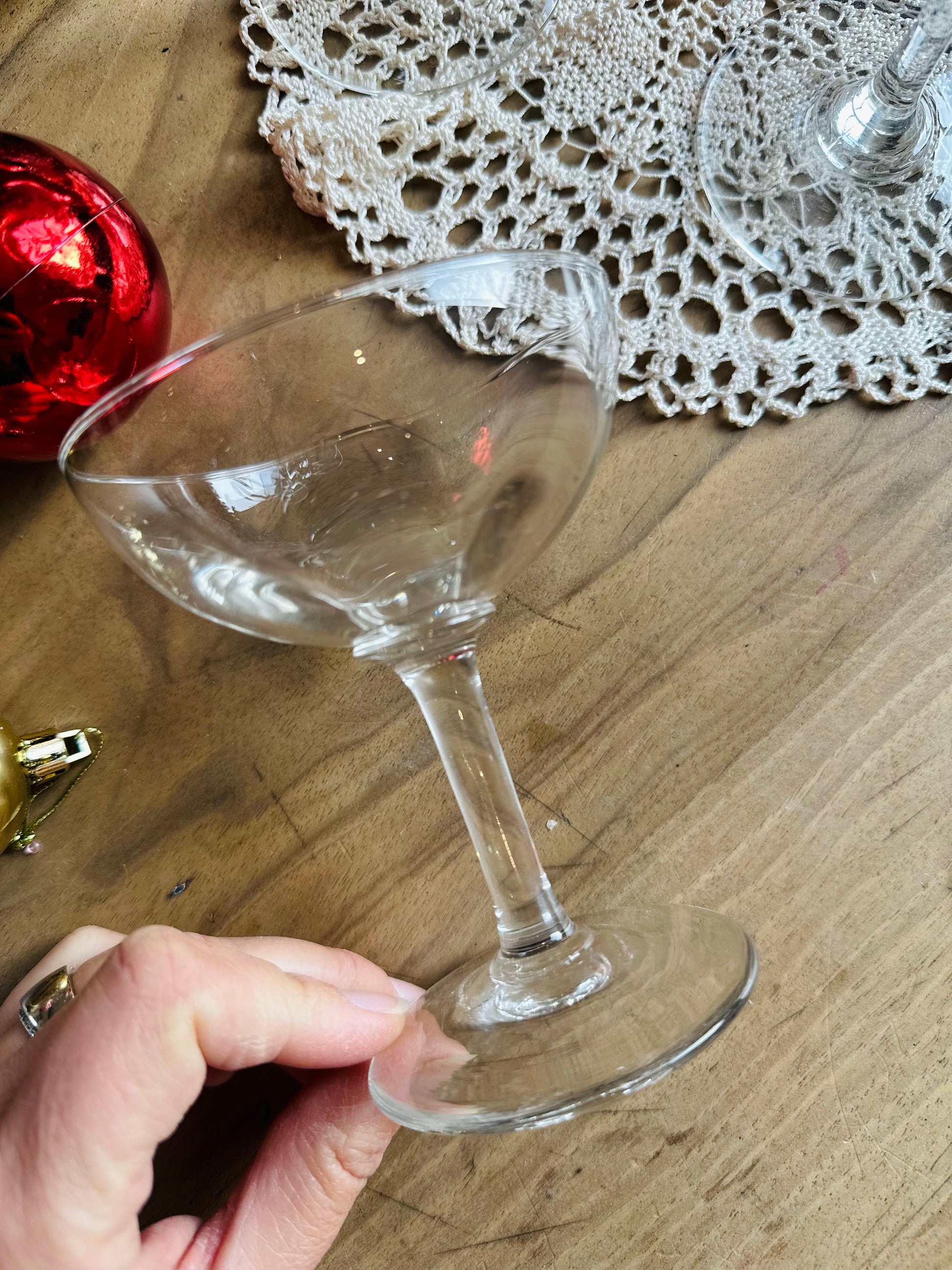 4 coupes à champagne en verre (Copie) De Raymonde à Zoé