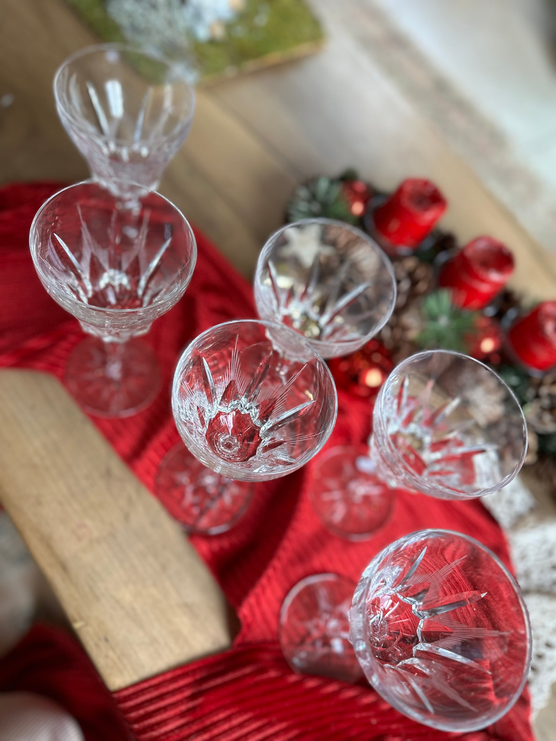 6 verres à eau en cristal taillé Villeroy & Boch De Raymonde à Zoé