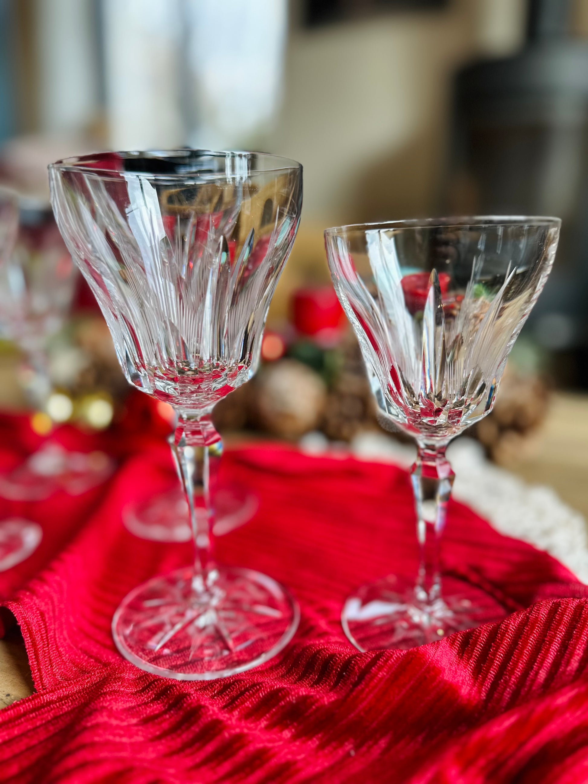 6 verres à eau en cristal taillé Villeroy & Boch De Raymonde à Zoé