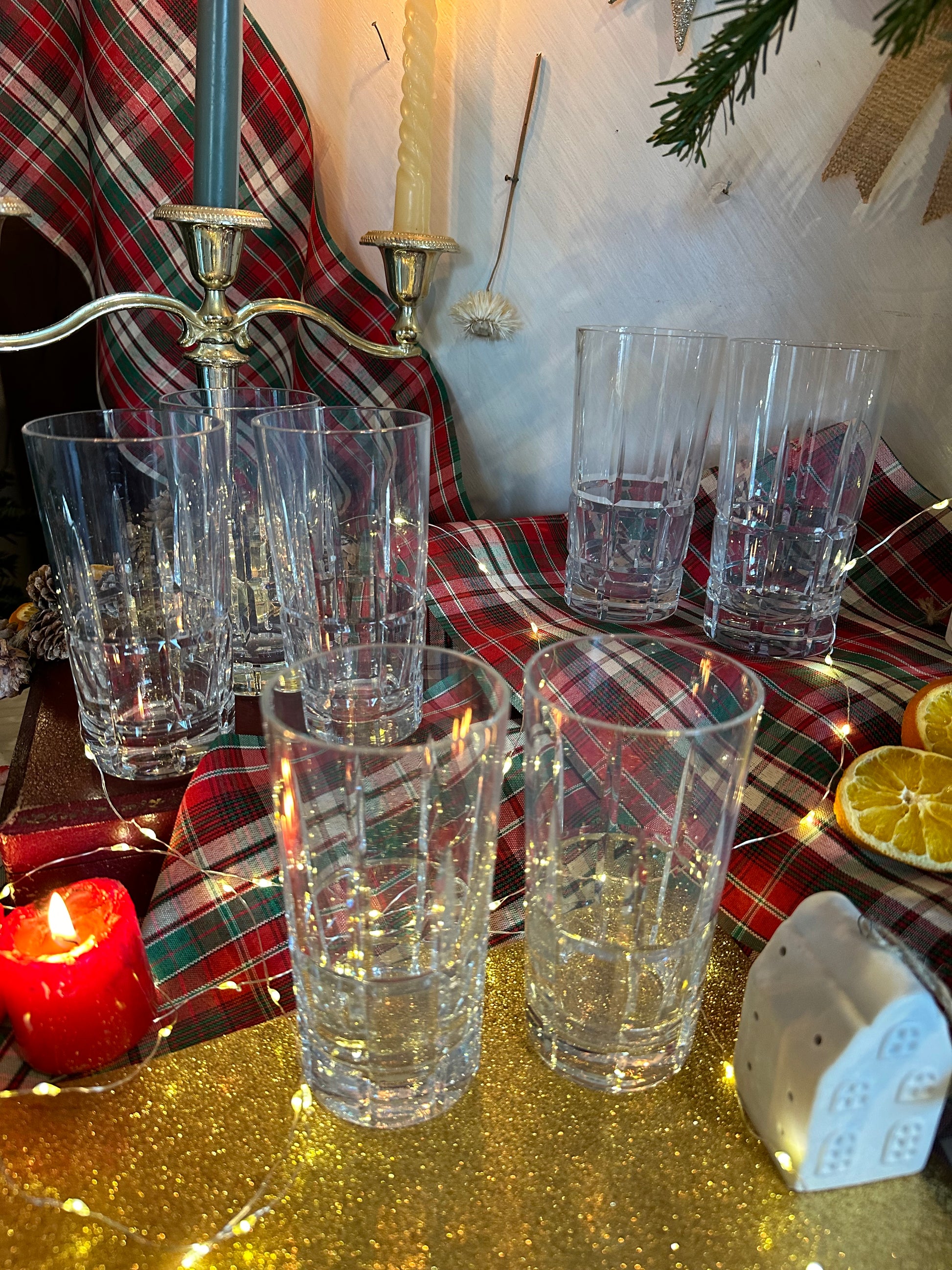 Ensemble de 6 verres longdrink en cristal De Raymonde à Zoé