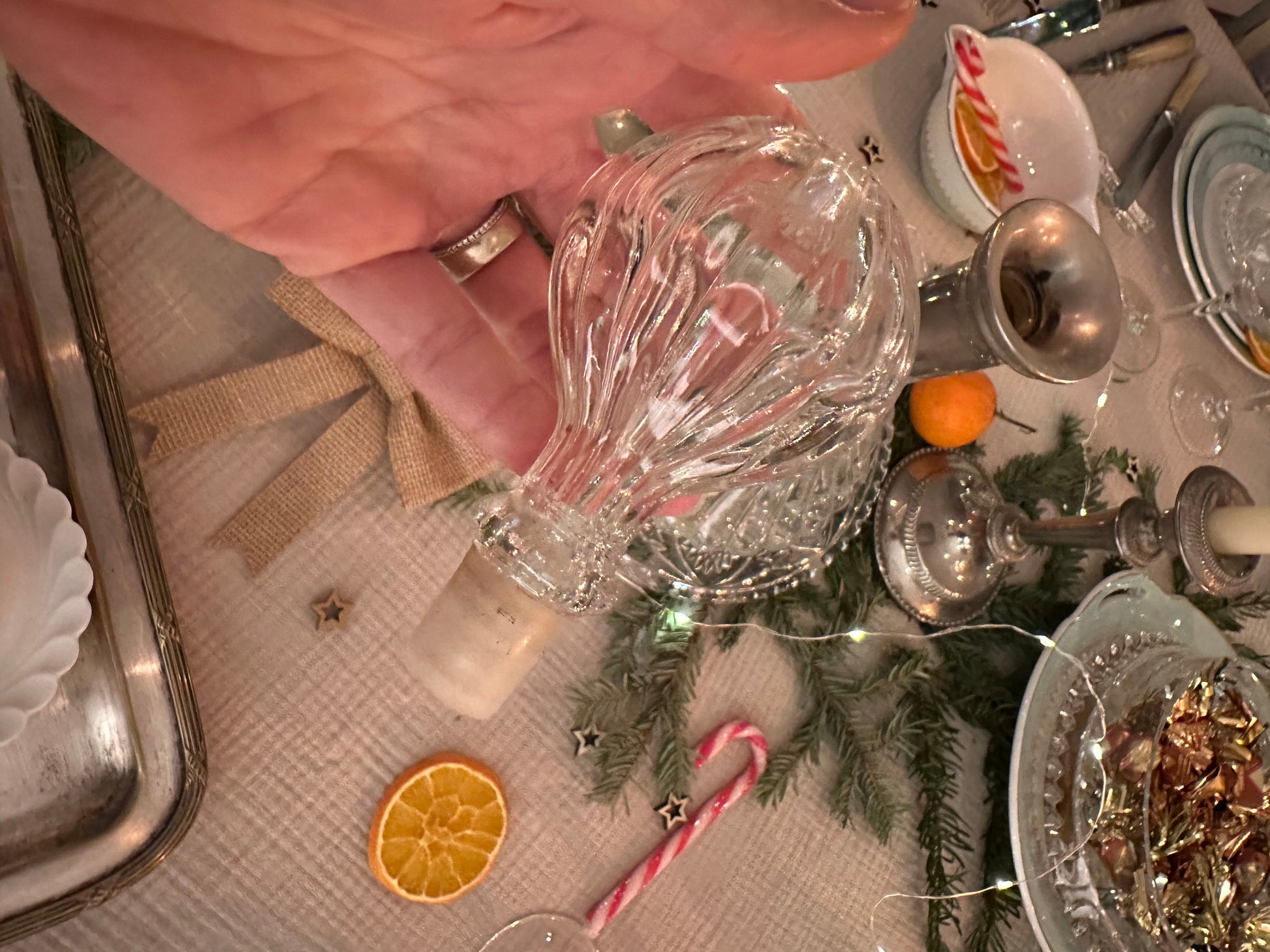 Carafe à décanter en verre, bouchon rond De Raymonde à Zoé