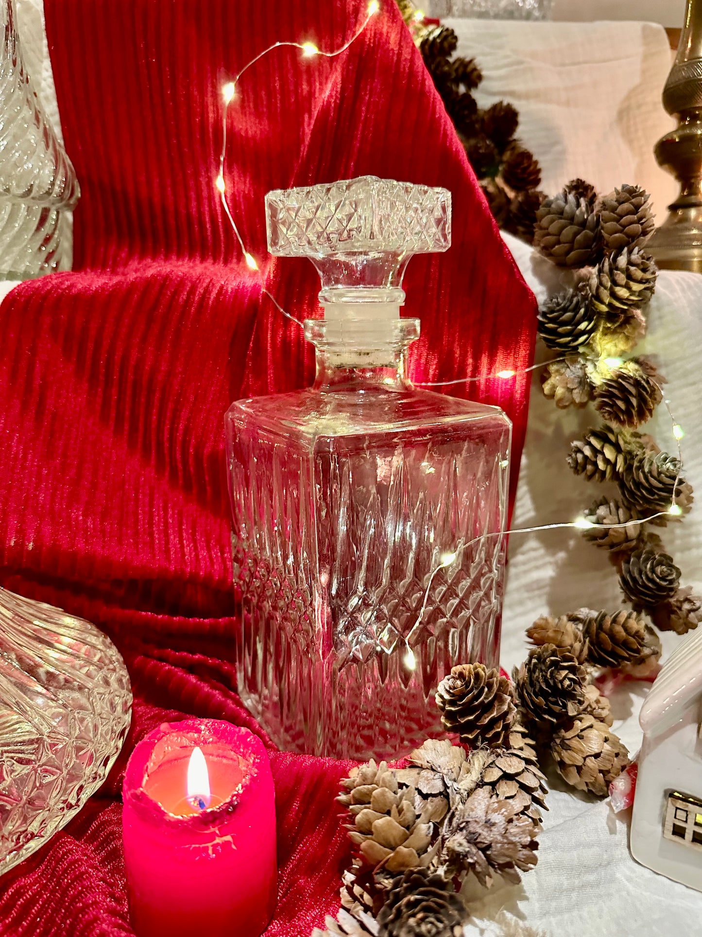 Carafe à whisky en verre, bouchon carré De Raymonde à Zoé