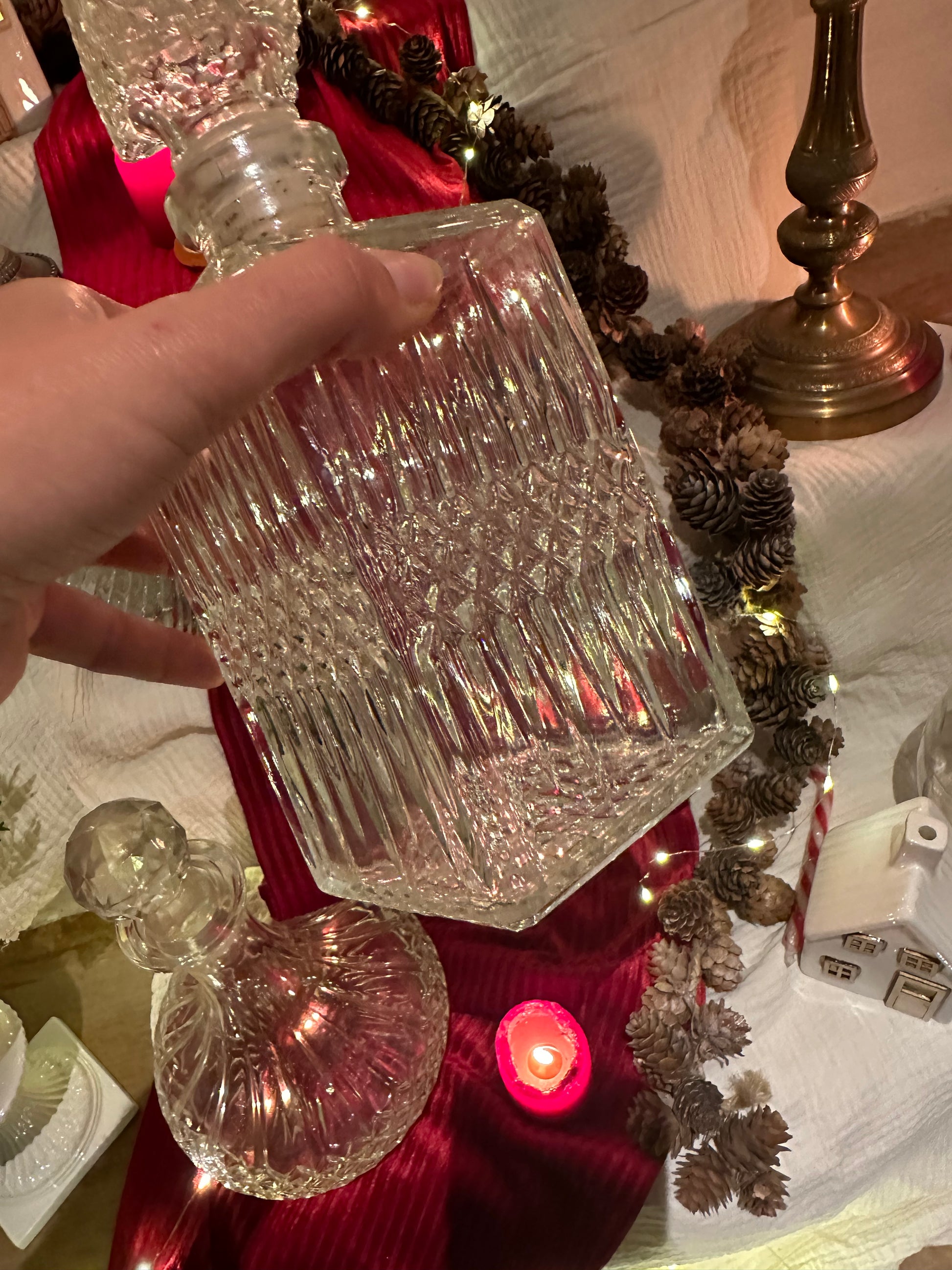 Carafe à whisky en verre, bouchon carré De Raymonde à Zoé