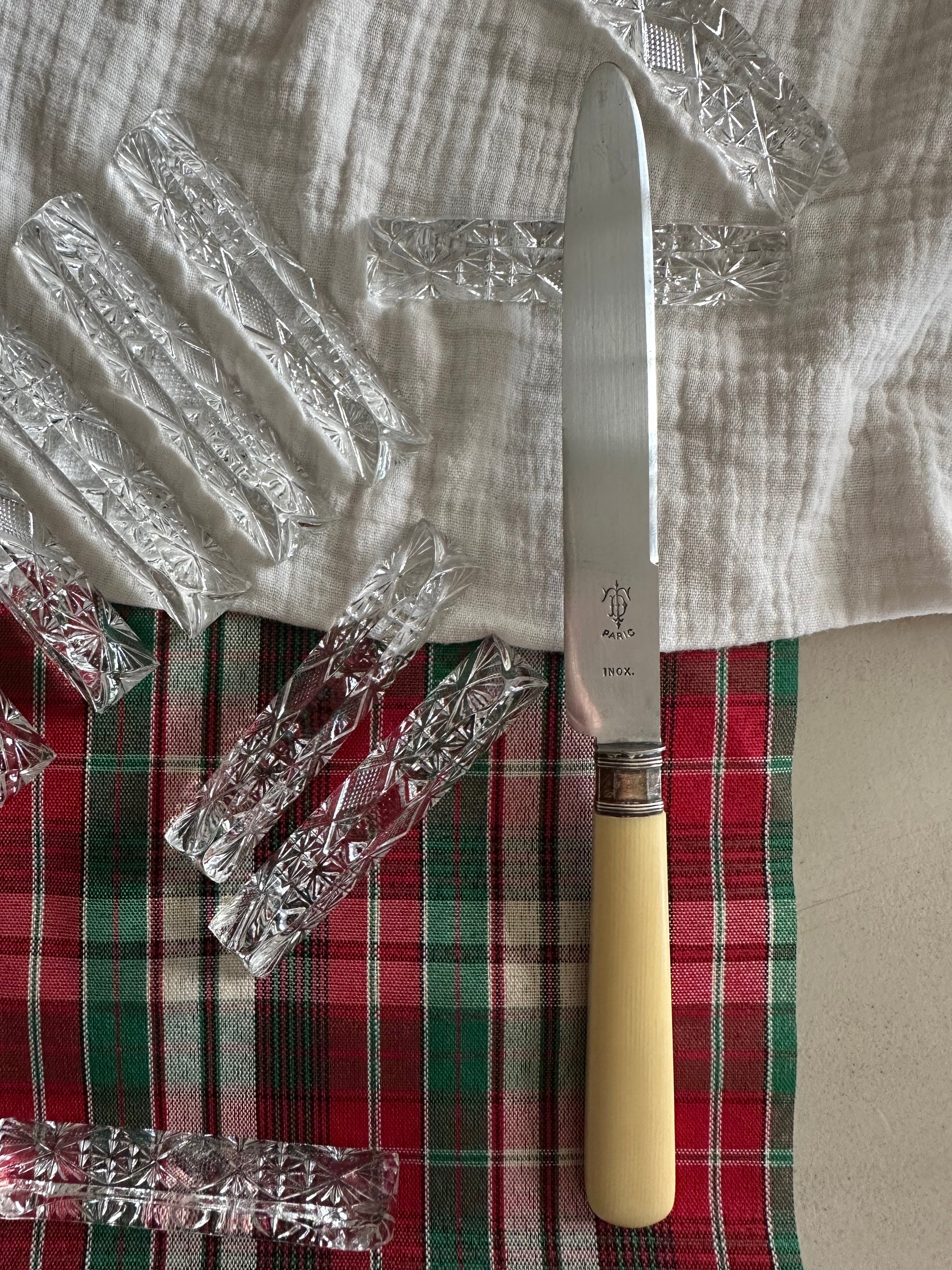 Porte couteaux en cristal De Raymonde à Zoé