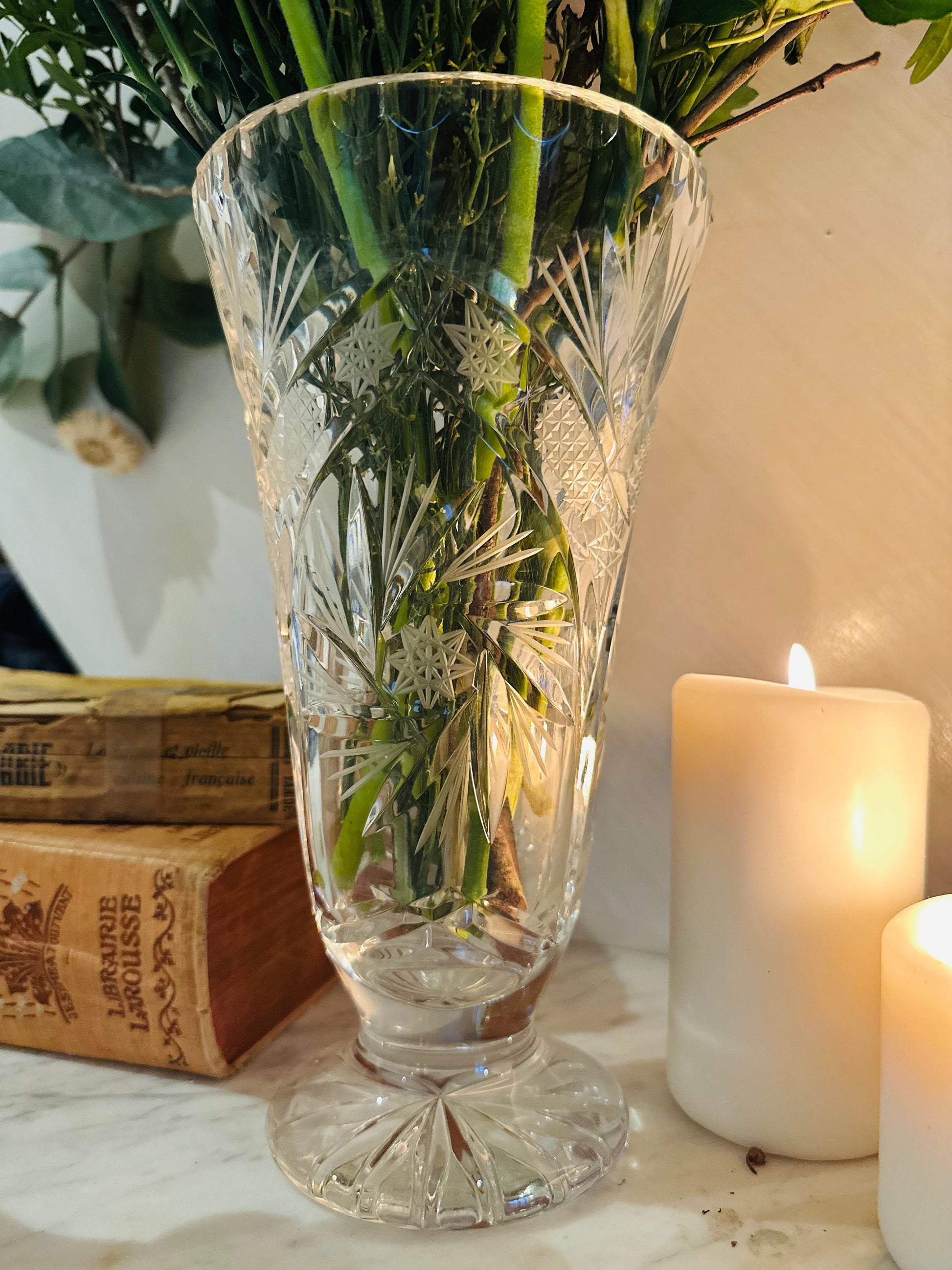 Vase en cristal taillé De Raymonde à Zoé