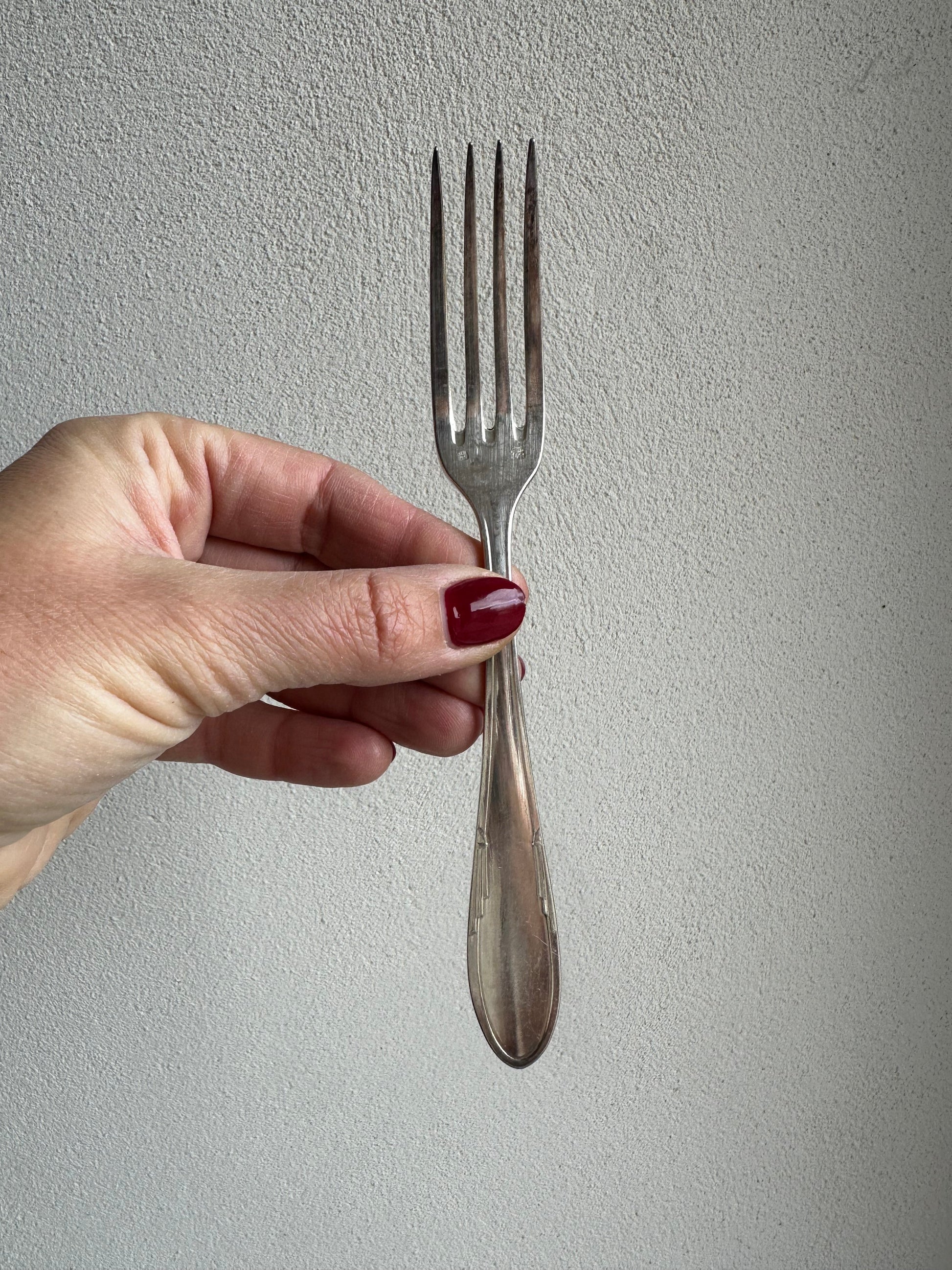 Ensemble de 12 fourchettes à dessert De Raymonde à Zoé